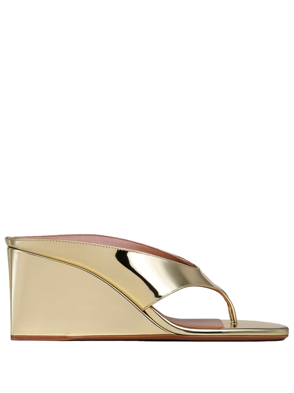CUBE THONG MULE IN MIRROR FABRIC AA3M105A047240 (ALAIA / サンダル ) | ALAIA (アライア)