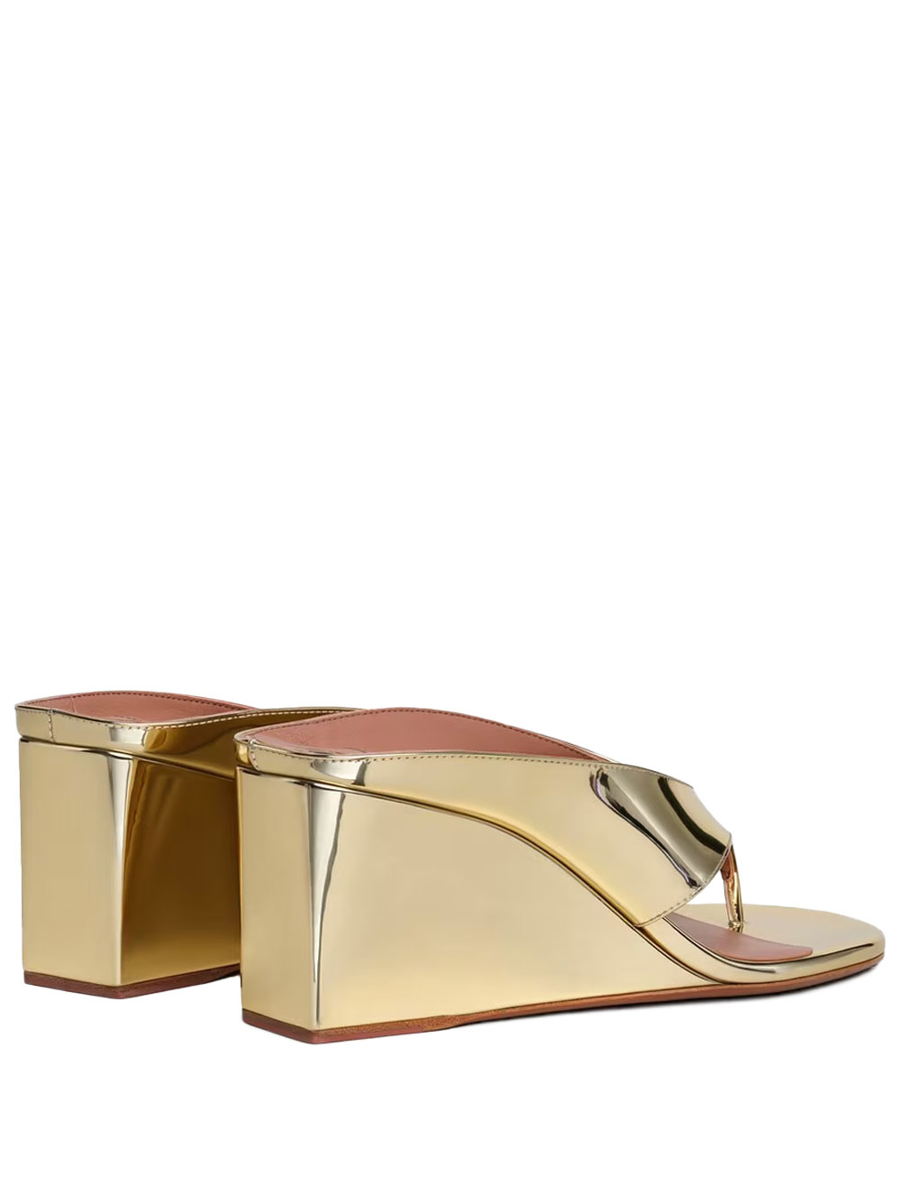 CUBE THONG MULE IN MIRROR FABRIC AA3M105A047240 (ALAIA / サンダル ) | ALAIA (アライア)(2)