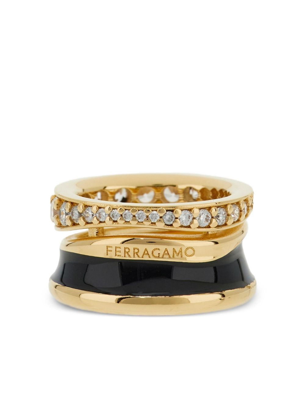 Ferragamo Bijoux 760925790651OROBLACKCRYSTAL (FERRAGAMO / リング ) | FERRAGAMO (フェラガモ)