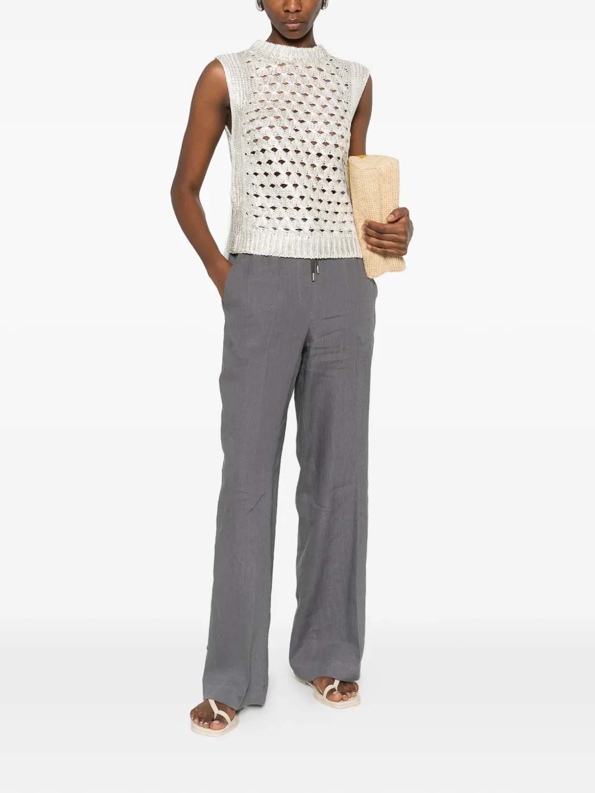 Linen Trousers P0423402647189 (PESERICO / パンツ ) | PESERICO (ペセリコ)(1)