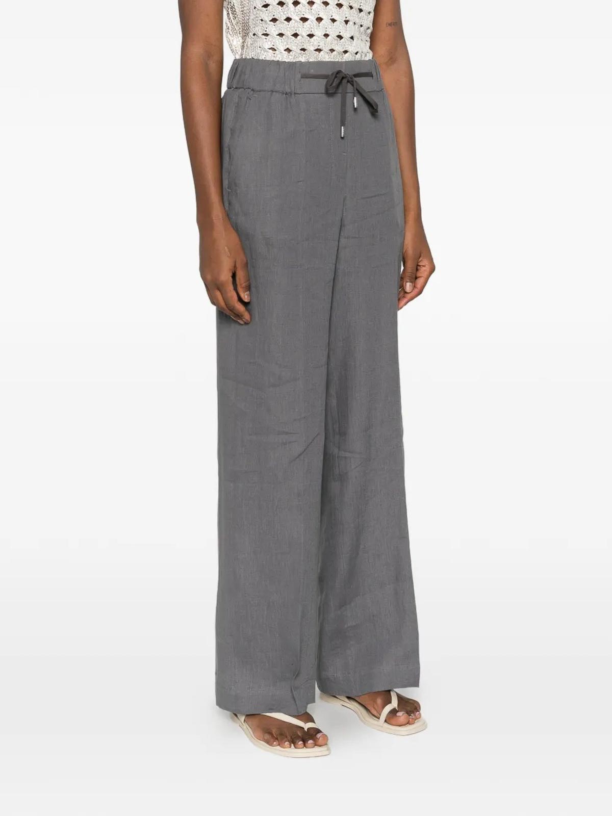 Linen Trousers P0423402647189 (PESERICO / パンツ ) | PESERICO (ペセリコ)(2)
