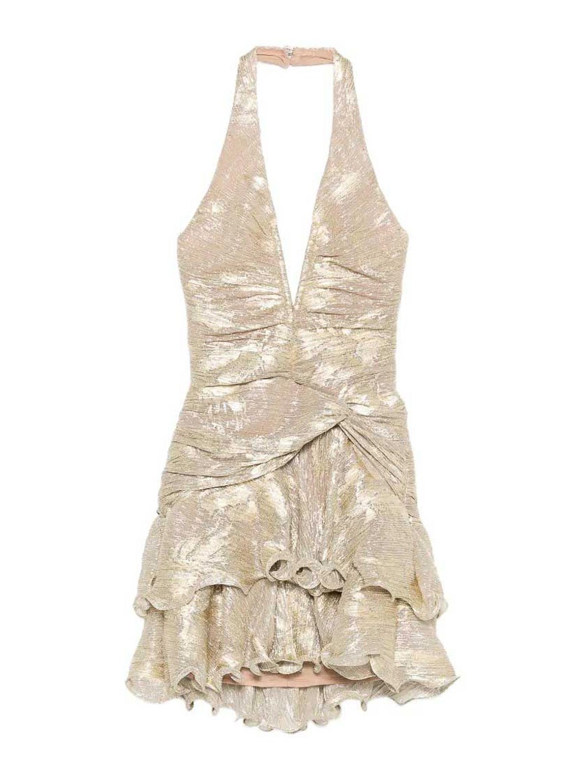 Lurex Plunge Mini Dress VEC33139 (PatBO / ワンピース・ドレス・オールインワン ) | PatBO (パットボー)