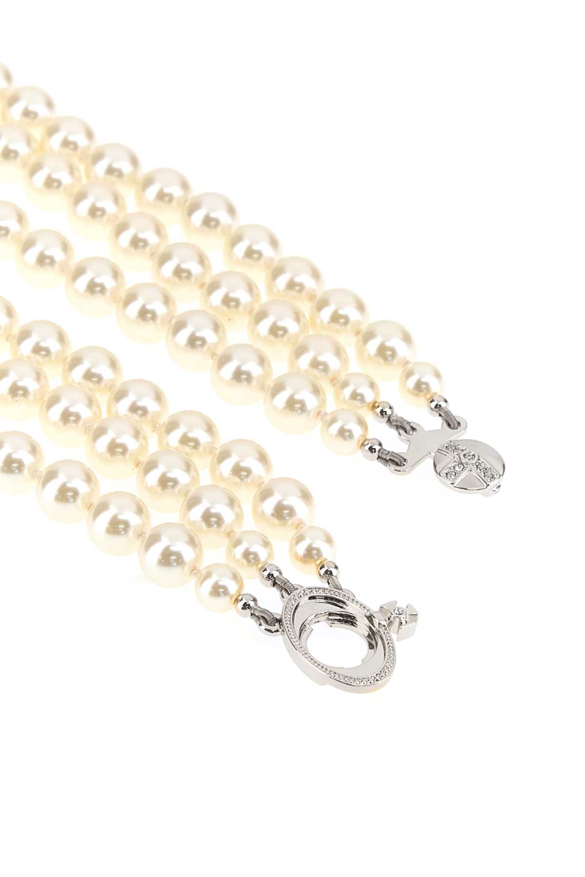 Two-tone metal and pearls Broken Pearl necklace 6301000602P128CNP128 (Vivienne Westwood / ネックレス ) | Vivienne Westwood (ヴィヴィアン・ウェストウッド)(2)