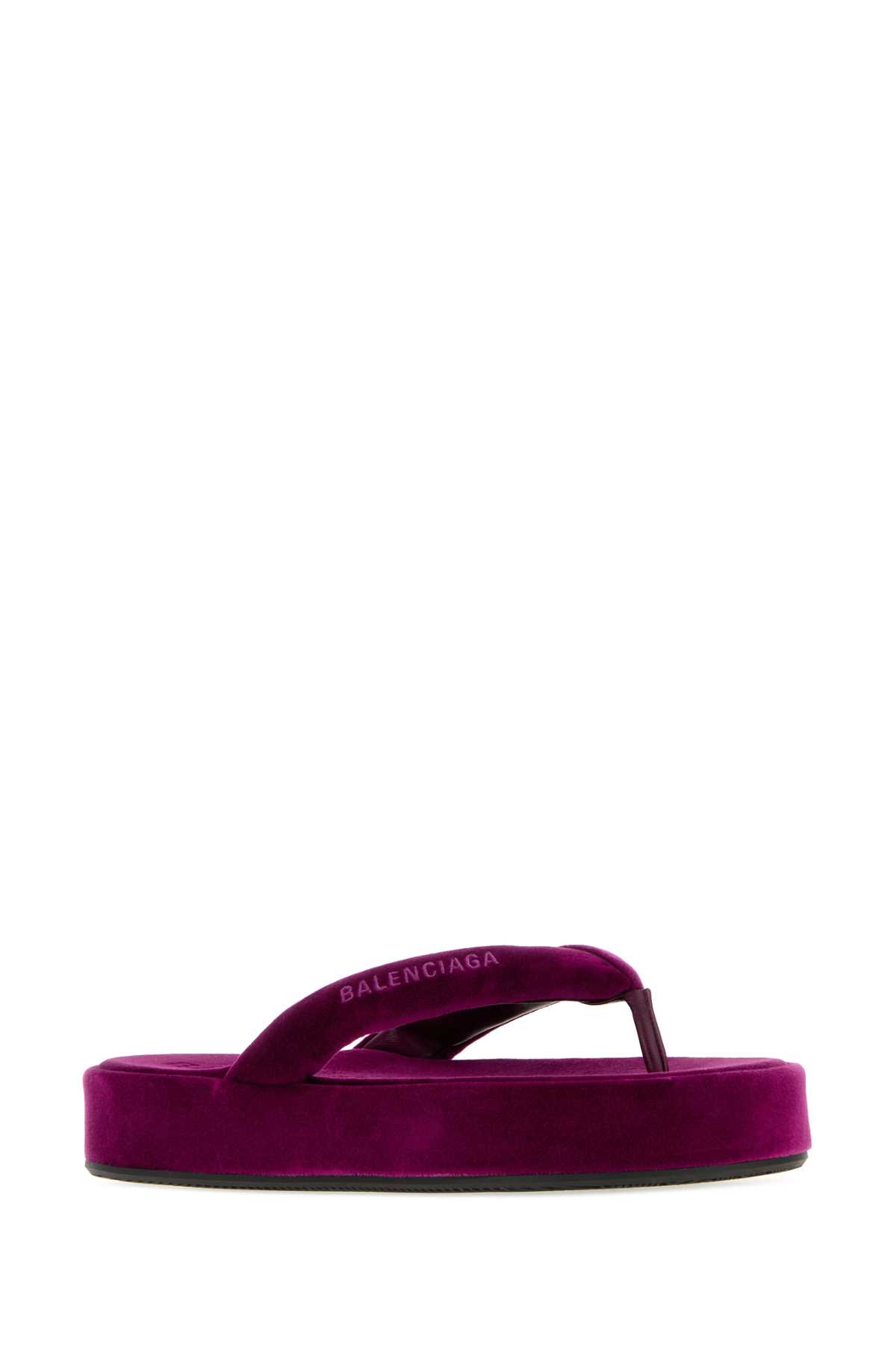 Purple velvet Jet Lag thong slippers 869749WCDQ05590 (Balenciaga / サンダル ) | Balenciaga (バレンシアガ)(1)