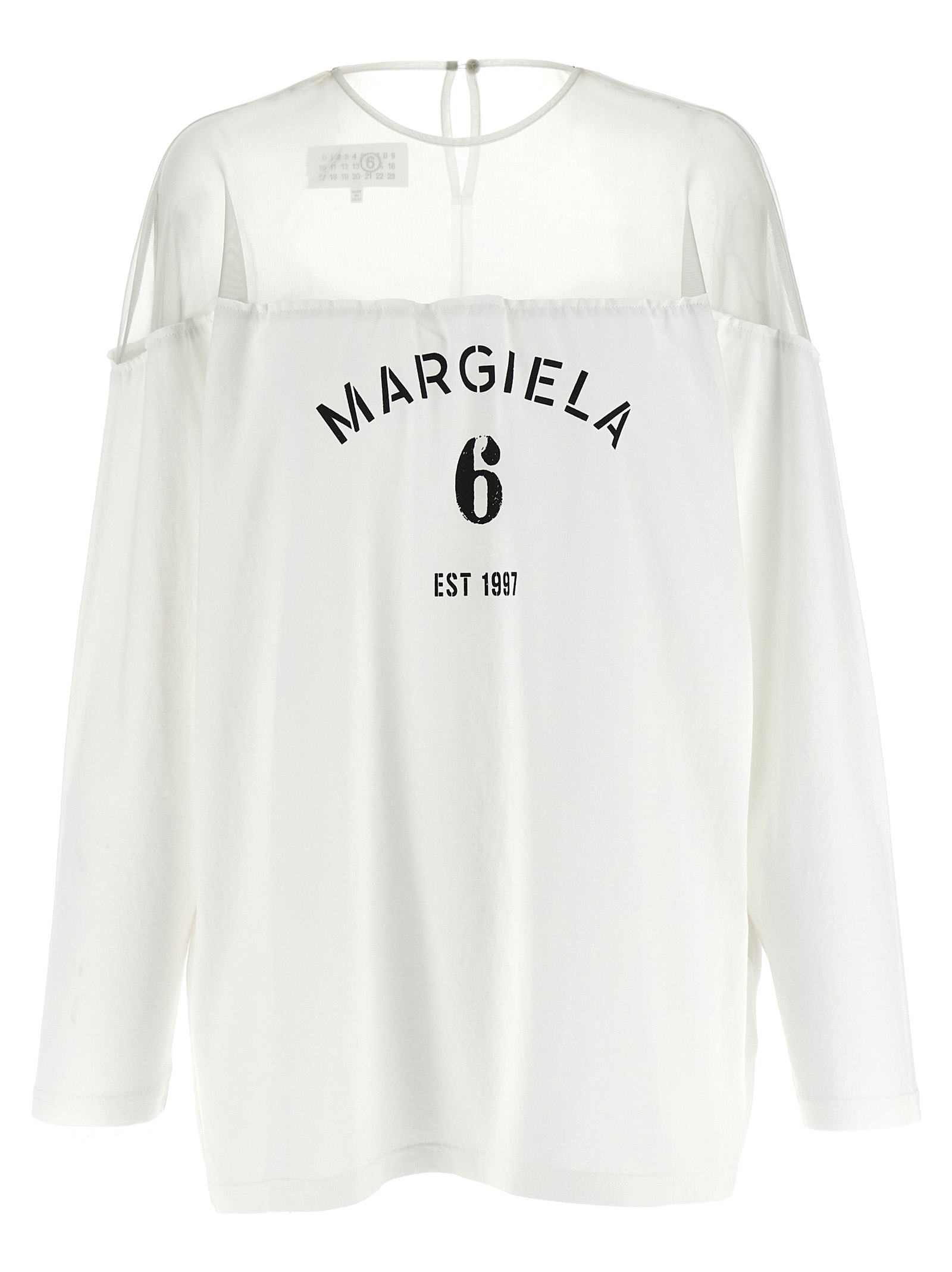 Tulle insert t-shirt S62GD0213M20108101 (MM6 Maison Margiela / Tシャツ・カットソー ) | MM6 Maison Margiela (エムエムシックス)