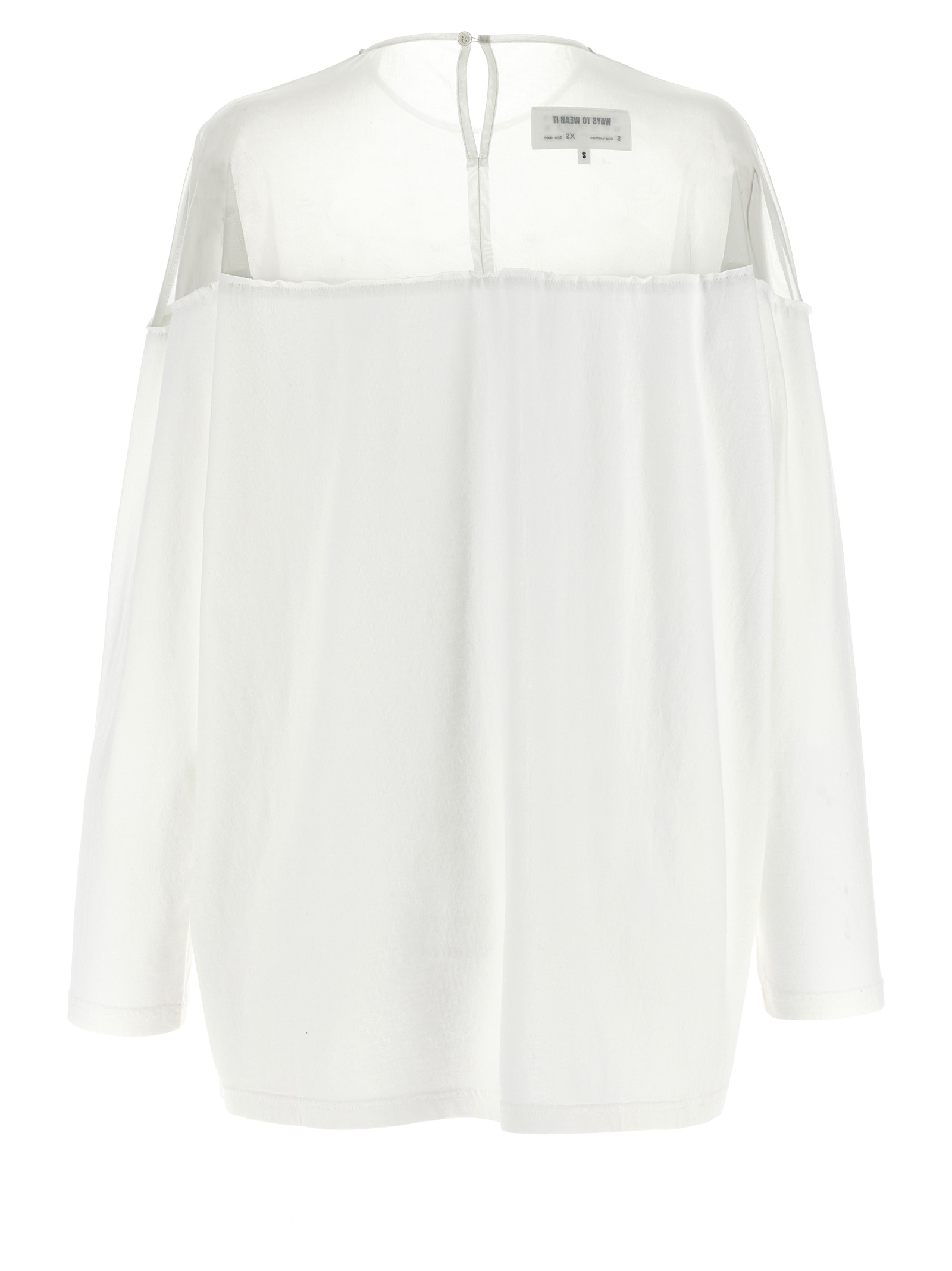 Tulle insert t-shirt S62GD0213M20108101 (MM6 Maison Margiela / Tシャツ・カットソー ) | MM6 Maison Margiela (エムエムシックス)(1)