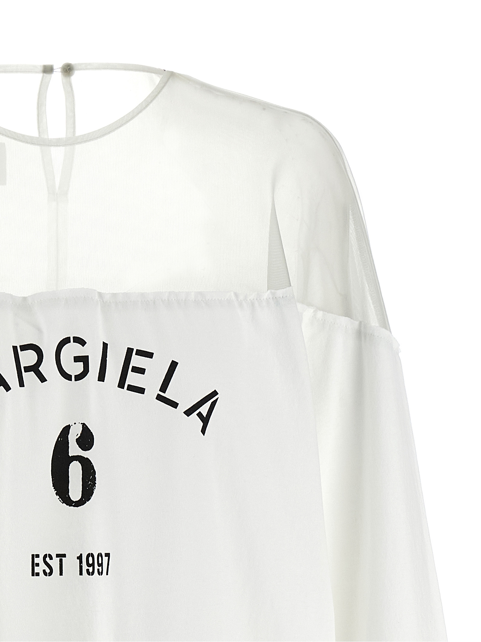 Tulle insert t-shirt S62GD0213M20108101 (MM6 Maison Margiela / Tシャツ・カットソー ) | MM6 Maison Margiela (エムエムシックス)(2)