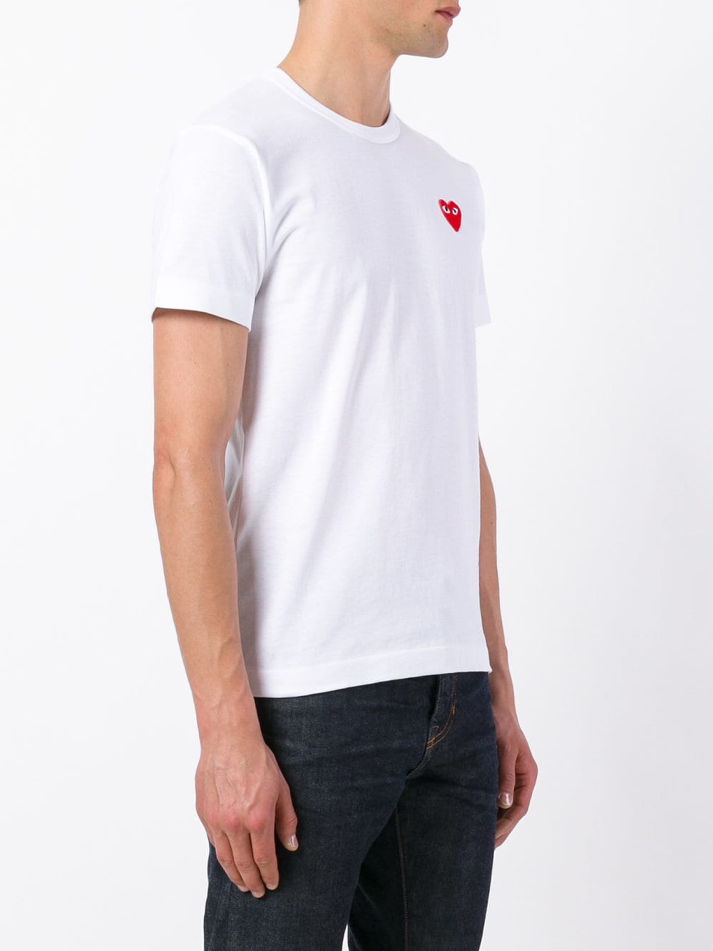 RED HEART COTTON T-SHIRT P1T108WHITE (PLAY Comme Des Garçons / Tシャツ・カットソー ) | PLAY Comme Des Garçons (プレイ コムデギャルソン)(2)