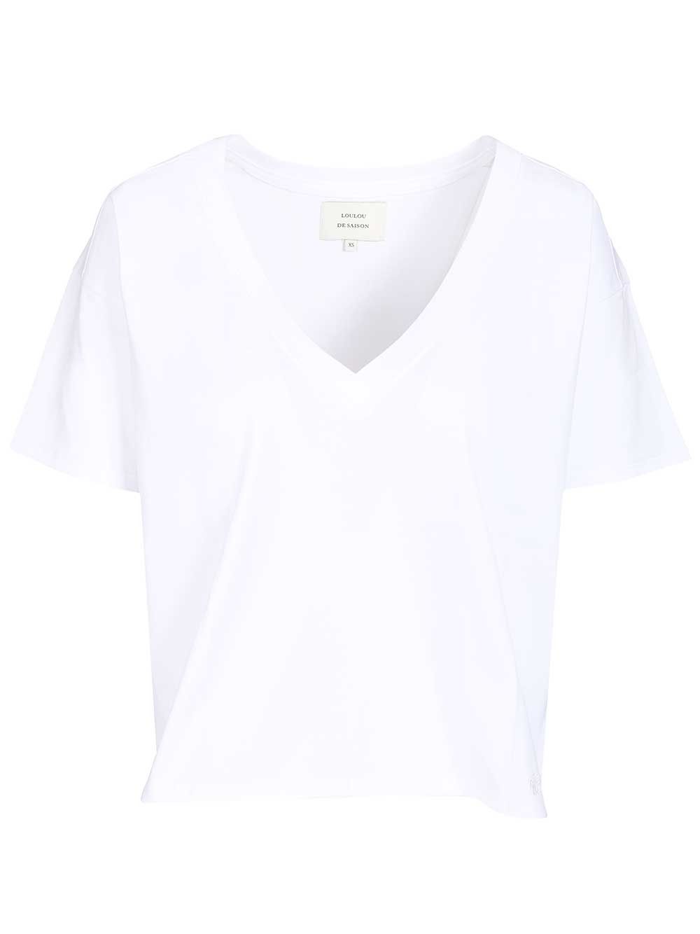 V-neck T-shirt FAAA (LOULOU STUDIO / Tシャツ・カットソー ) | LOULOU STUDIO (ルルスタジオ)