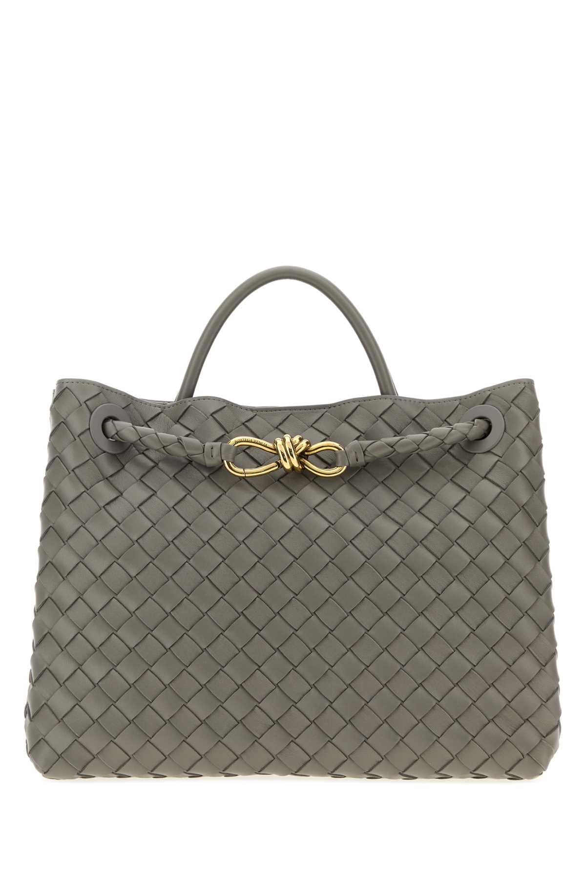 Dark grey leather Andiamo medium handbag 766016VCPP11590 (Bottega Veneta / ハンドバッグ・ショルダーバッグ ) | Bottega Veneta (ボッテガ・ヴェネタ)