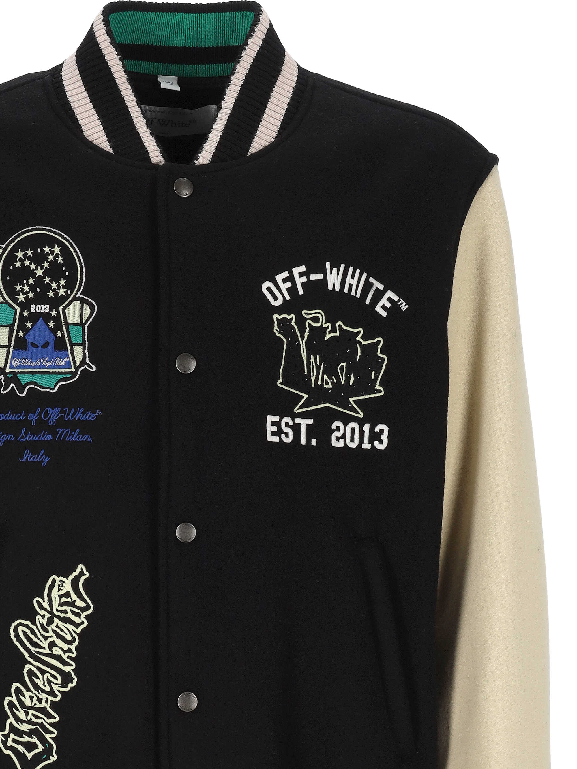 Off White Jackets Black OMEH053S26FAB00001 (Off-White / カジュアルジャケット ) | Off-White (オフホワイト)(1)