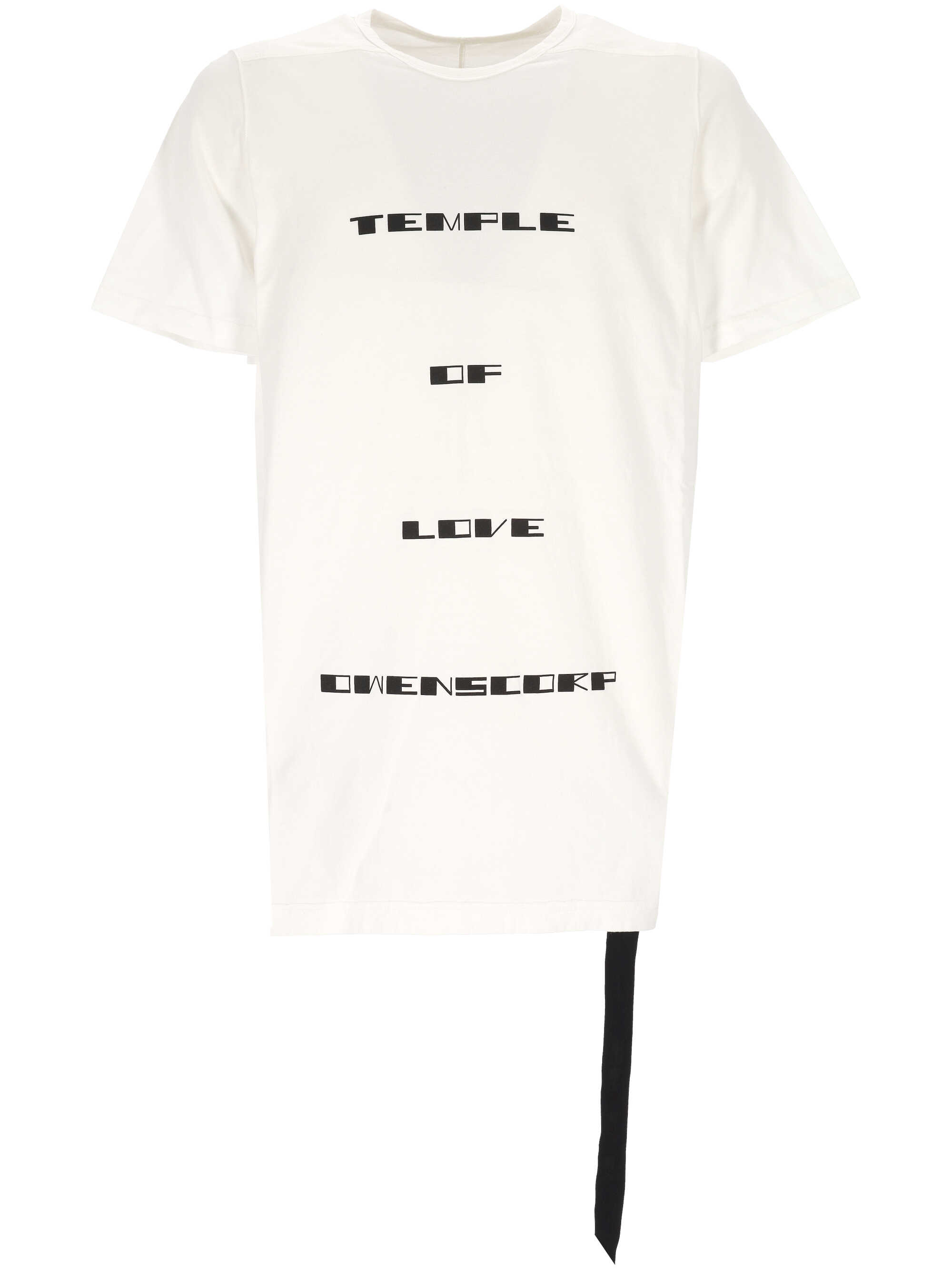 RICK OWENS DRKSHDW T-shirts and Polos Milk/black DU01F4250RNEP7P1109 (Rick Owens DRKSHDW / Tシャツ・カットソー ) | Rick Owens DRKSHDW (リック オウエンス ダークシャドウ)