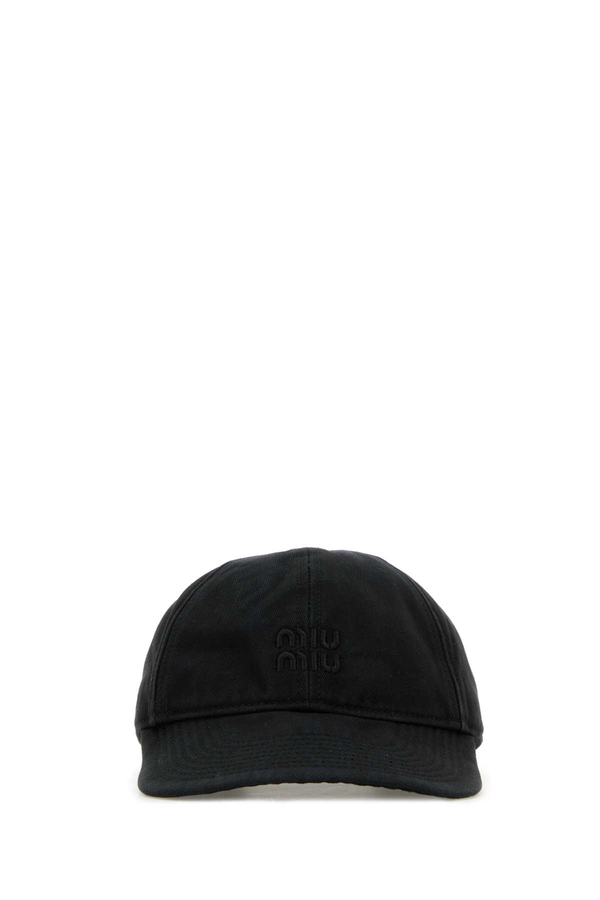 Slate cotton baseball cap 5HC3702CR2F0002 (MIU MIU / 帽子 ) | MIU MIU (ミュウミュウ)