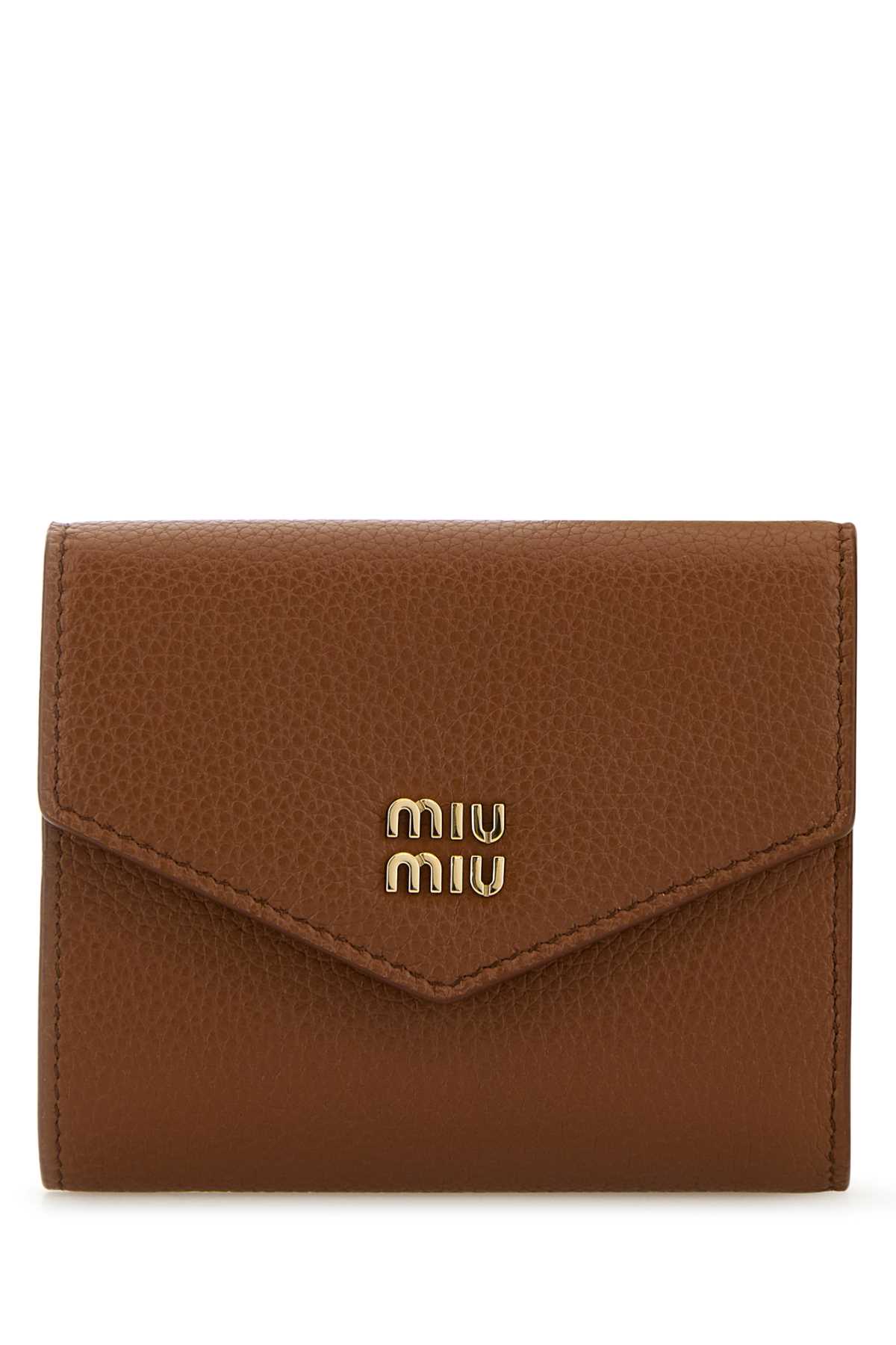 Caramel leather wallet 5MH040ADT7F0046 (MIU MIU / 財布・カードケース ) | MIU MIU (ミュウミュウ)