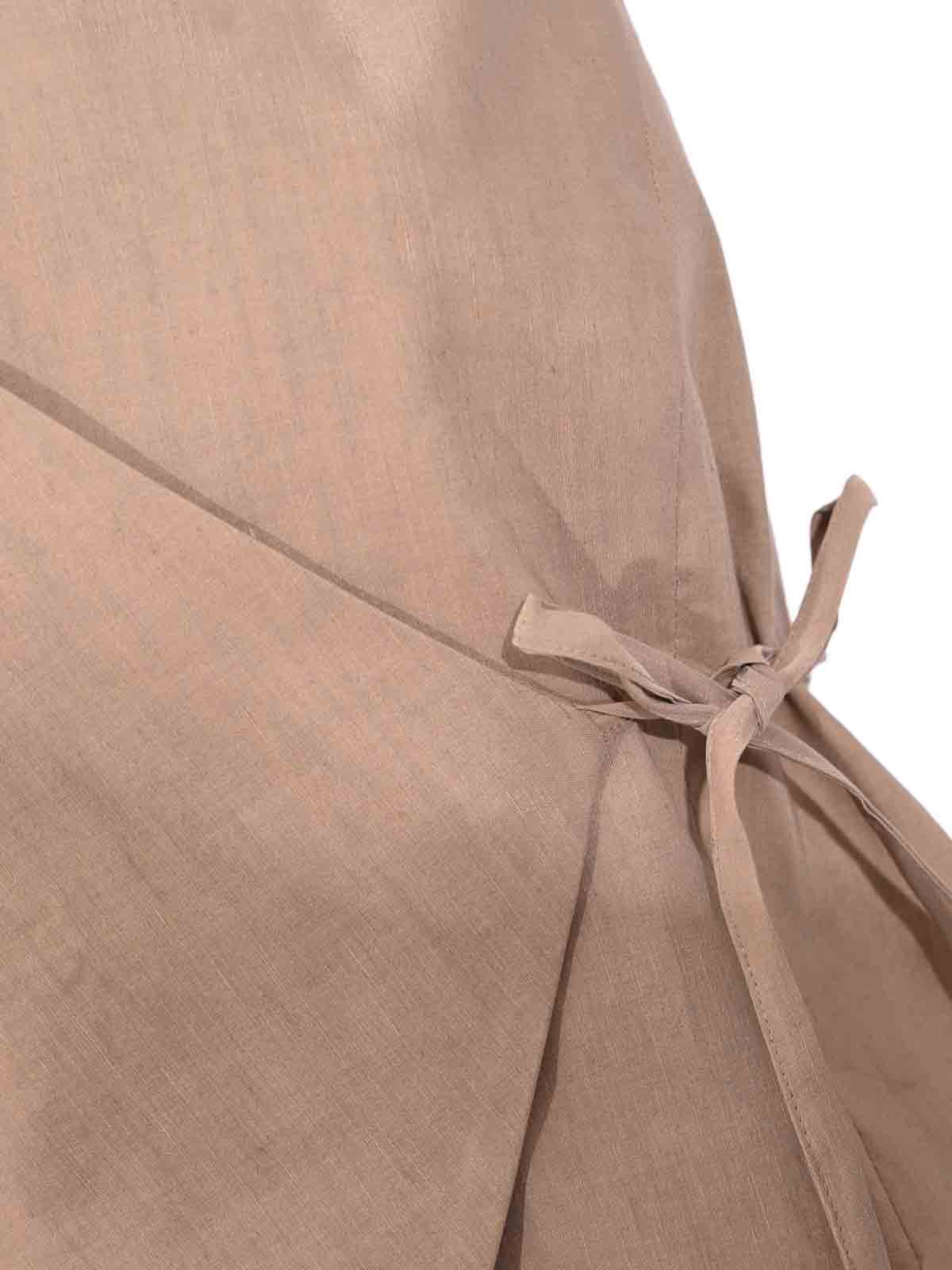 Stretch Linen Wrap Vest 627416MOCH (D.EXTERIOR / コート ) | D.EXTERIOR (ディーエクステリア)(2)
