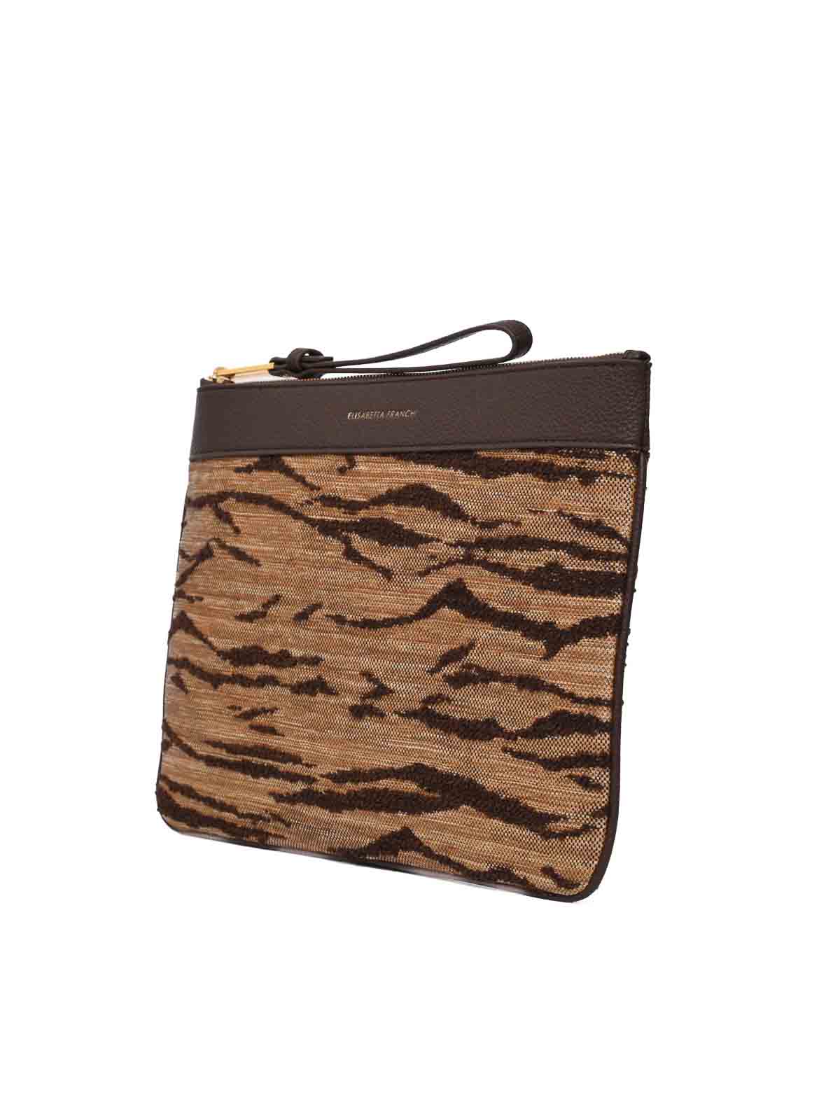 Envelope Bag With Tiger Print BS12A62E2470 (Elisabetta Franchi / クラッチバッグ・ポーチ ) | Elisabetta Franchi (エリザベッタ フランキ)(1)