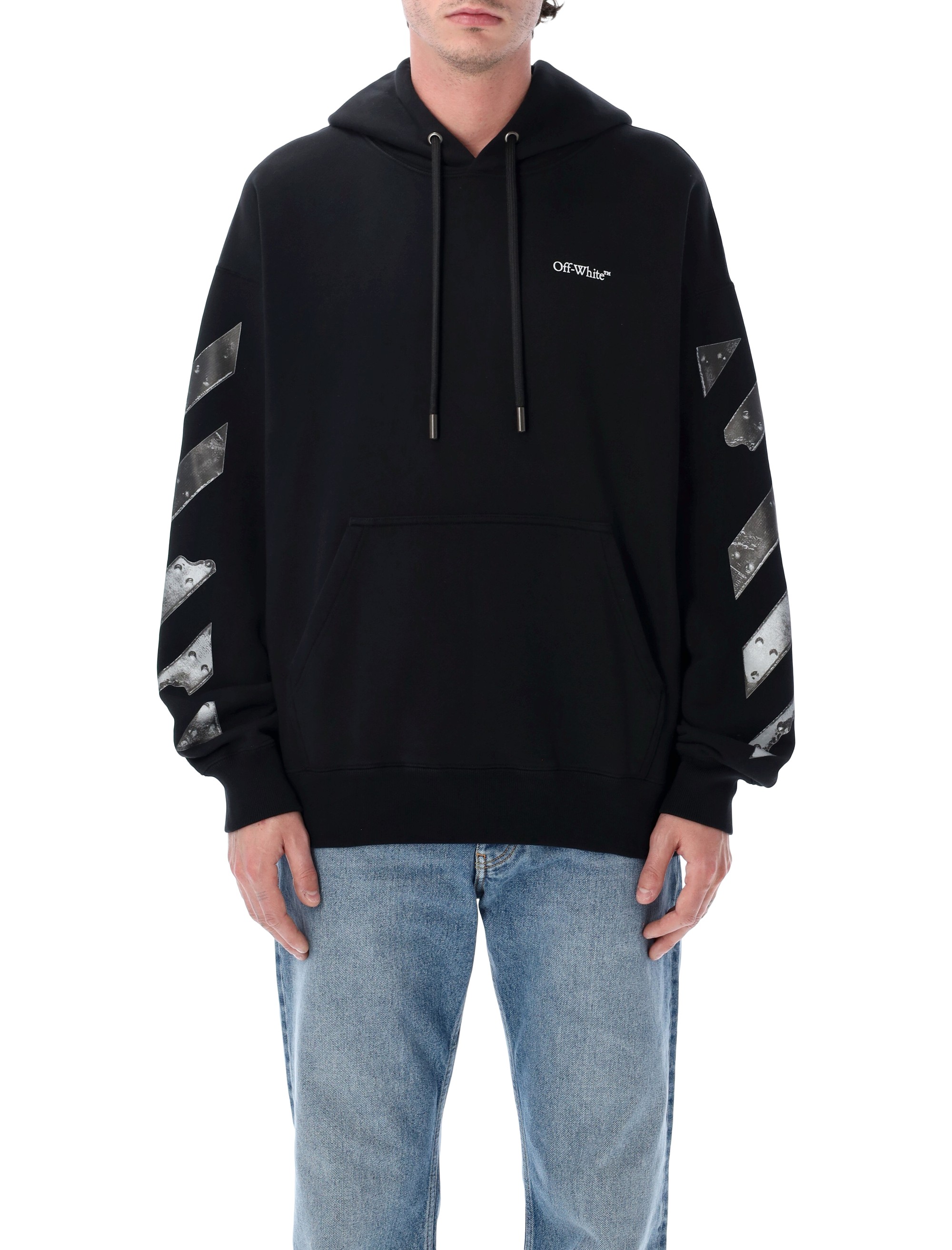 Off-White Clothing.... Black OMBB085S26FLE0010001 (Off-White / スウェット・フーディー ) | Off-White (オフホワイト)