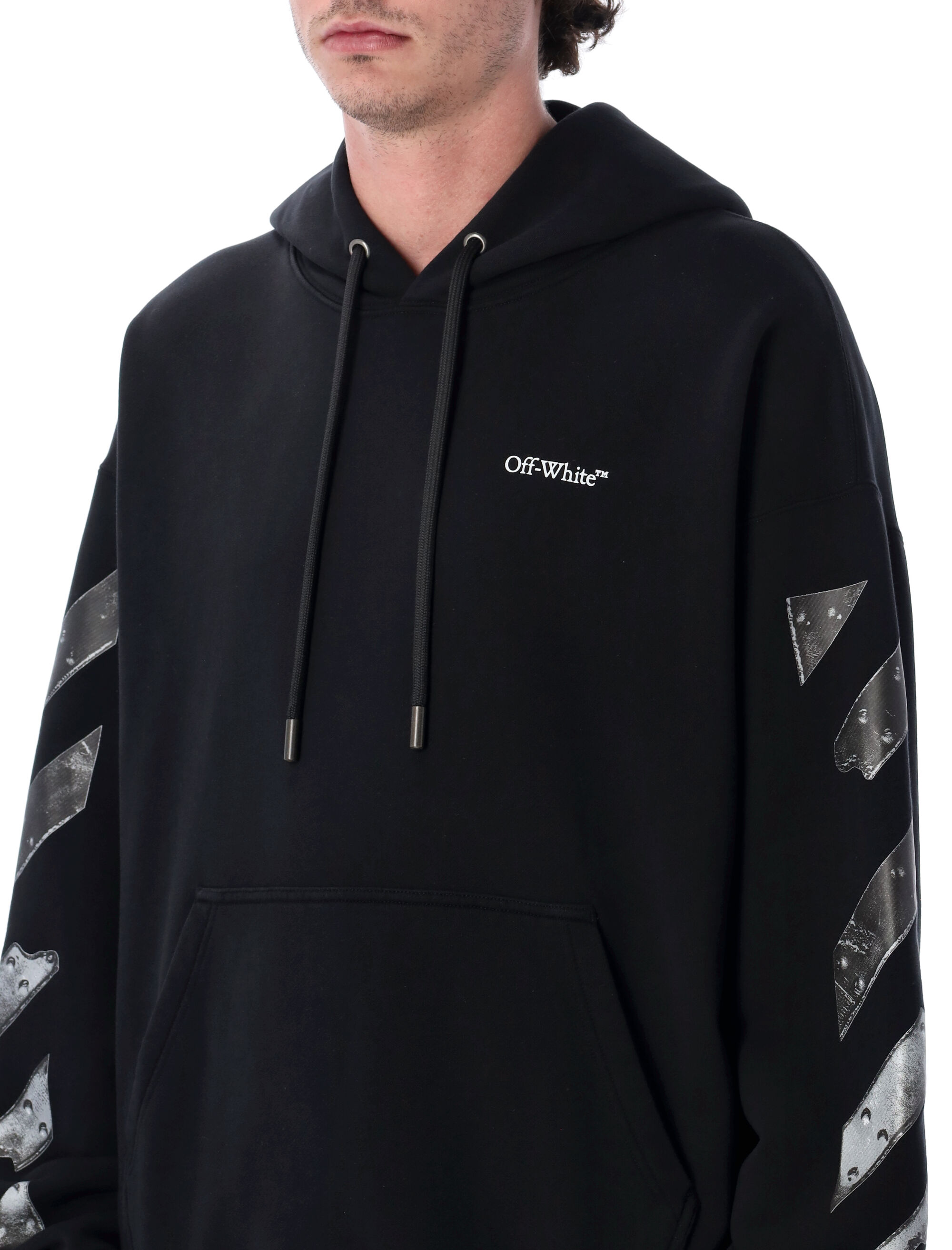 Off-White Clothing.... Black OMBB085S26FLE0010001 (Off-White / スウェット・フーディー ) | Off-White (オフホワイト)(2)