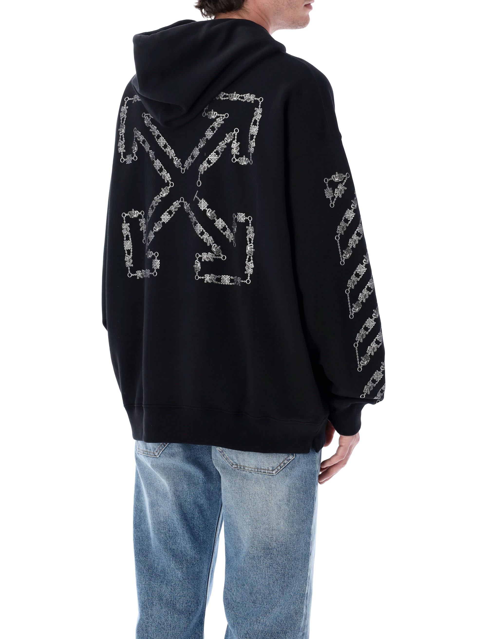 Off-White Clothing.... Black OMBB085S26FLE0050001 (Off-White / スウェット・フーディー ) | Off-White (オフホワイト)(1)