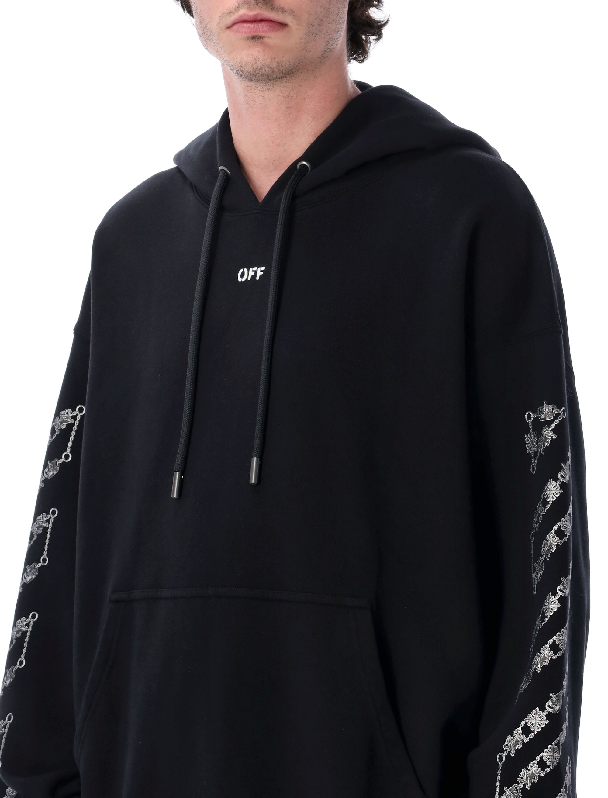 Off-White Clothing.... Black OMBB085S26FLE0050001 (Off-White / スウェット・フーディー ) | Off-White (オフホワイト)(2)