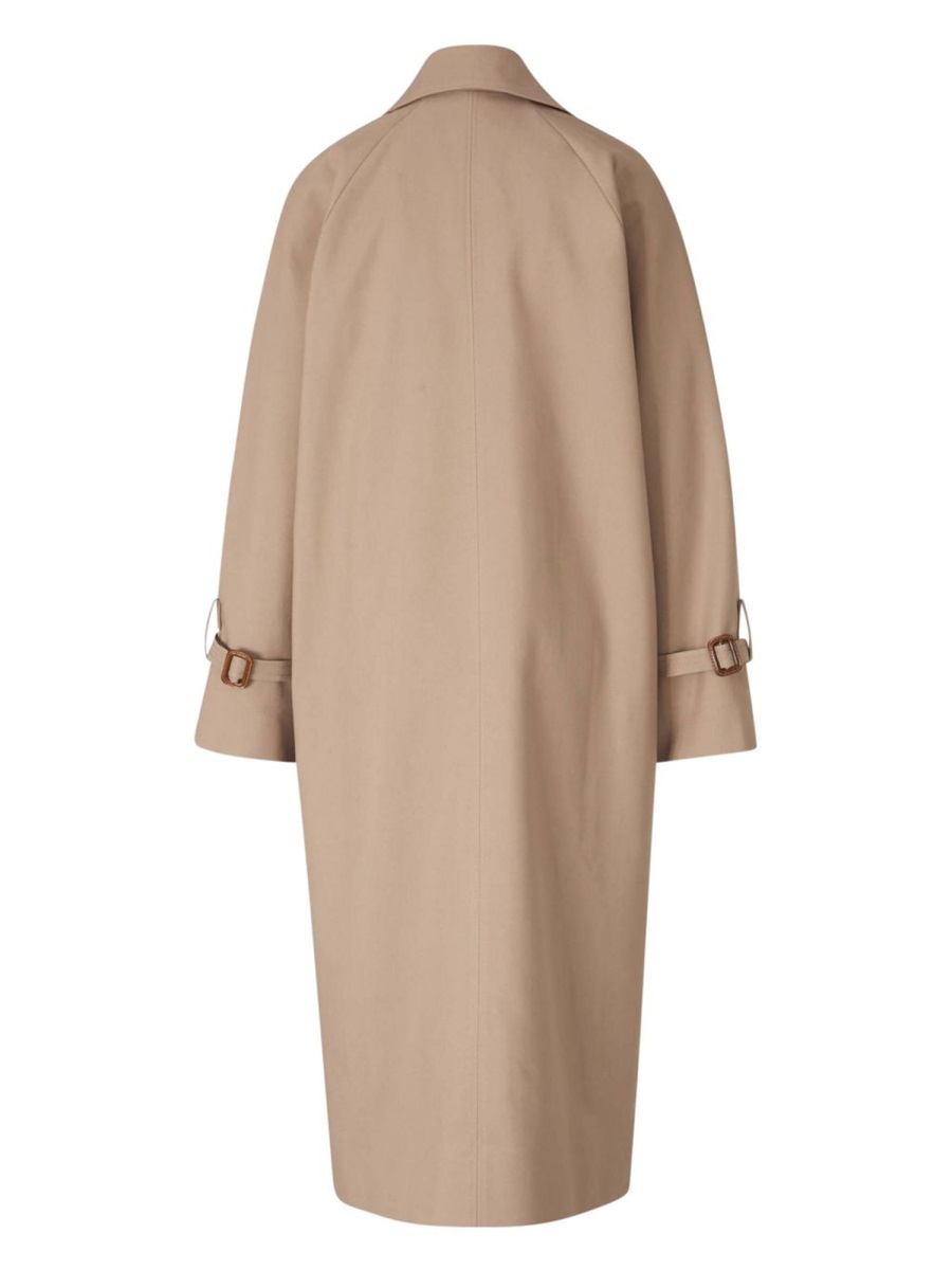 DOUBLE-BREASTED COTTON TRENCH COAT 243WRO1112FB0243KHAKI156 (TOTEME / コート ) | TOTEME (トーテム)(1)