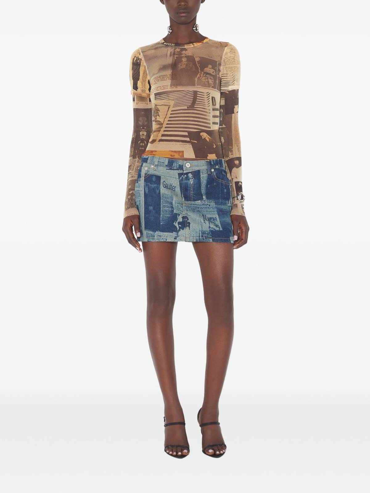 Journal Printed T-Shirt TO416M013P030830 (Jean Paul GAULTIER / Tシャツ・カットソー ) | Jean Paul GAULTIER (ジャンポール ゴルチエ)(1)