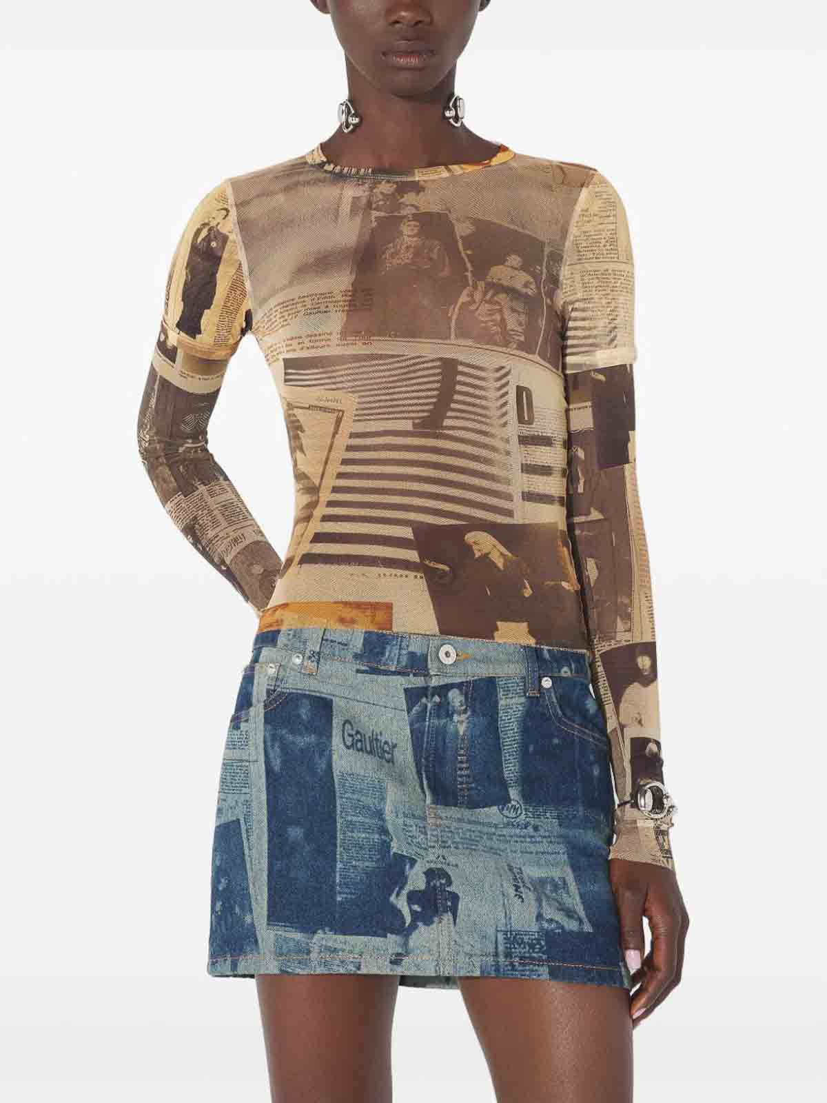 Journal Printed T-Shirt TO416M013P030830 (Jean Paul GAULTIER / Tシャツ・カットソー ) | Jean Paul GAULTIER (ジャンポール ゴルチエ)(3)