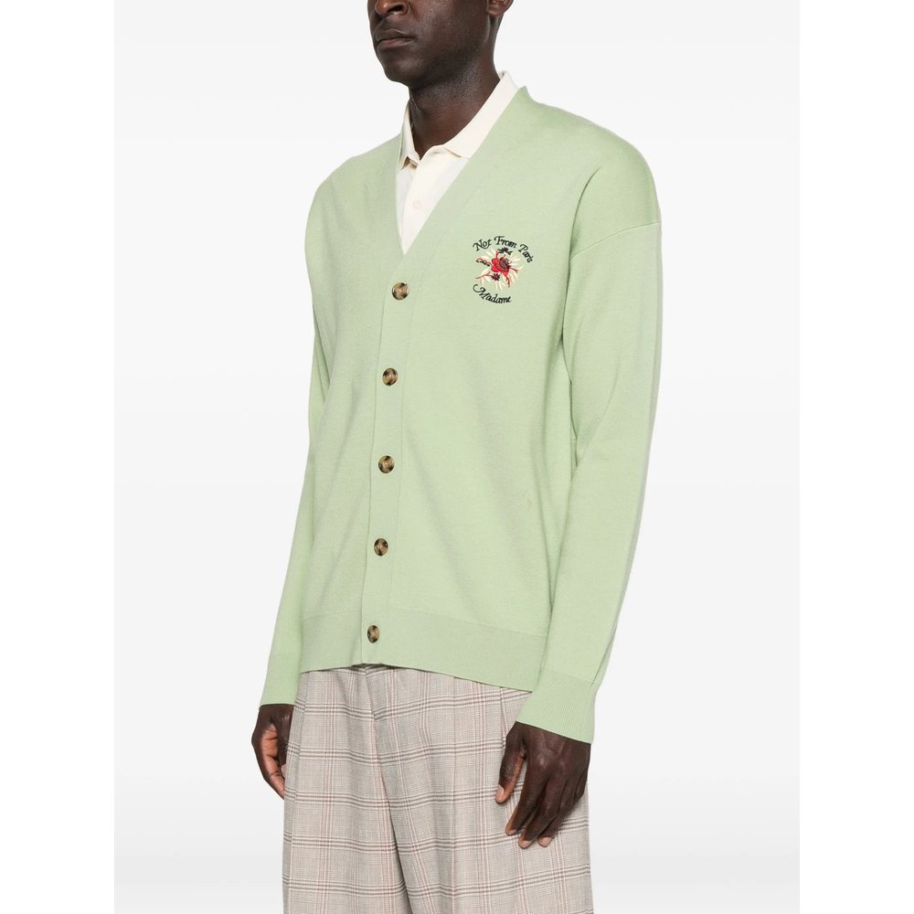Sweater Drole De Monsieur JCA166WO007OLIVE (Drôle De Monsieur / ニット・セーター・カーディガン ) | Drôle De Monsieur (ドロールドムッシュ)(4)