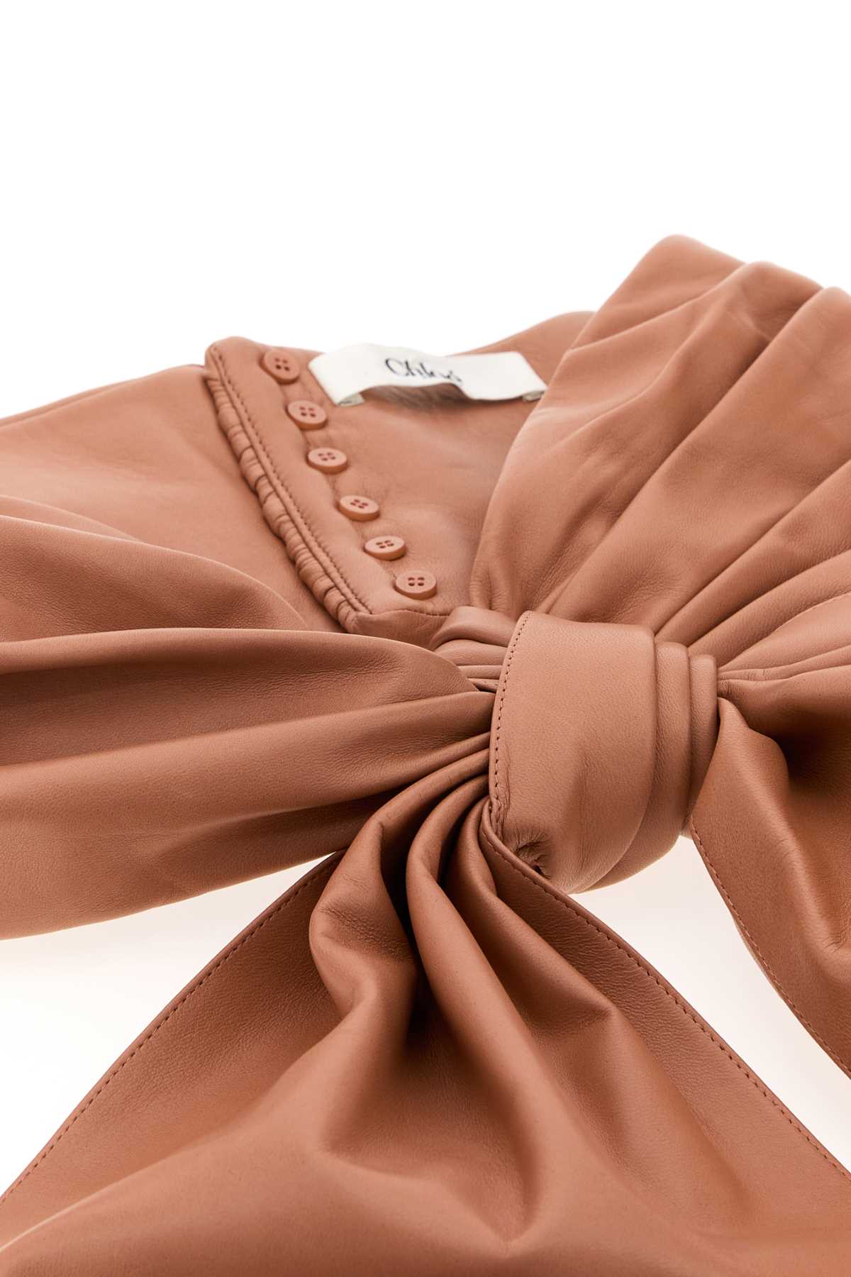 Pink leather Chloé Bow belt CH26UBB12LMB6K8 (Chloé / ベルト・サスペンダー ) | Chloé (クロエ)(2)