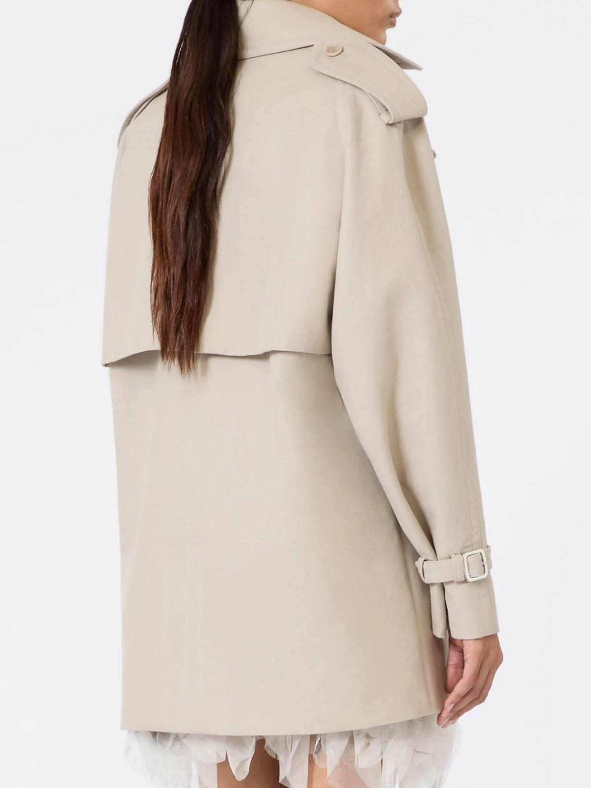 Short Cacio Trench Coat - Raw 26111260002 (Max Mara / コート ) | Max Mara (マックスマーラ)(2)