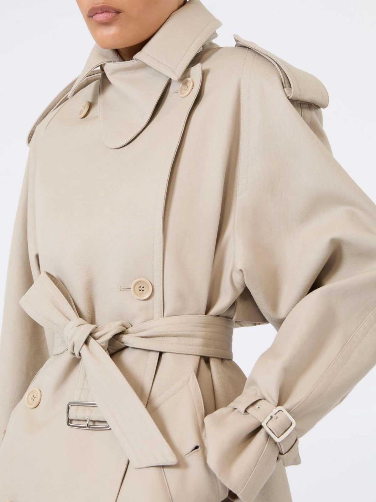 Short Cacio Trench Coat - Raw 26111260002 (Max Mara / コート ) | Max Mara (マックスマーラ)(3)
