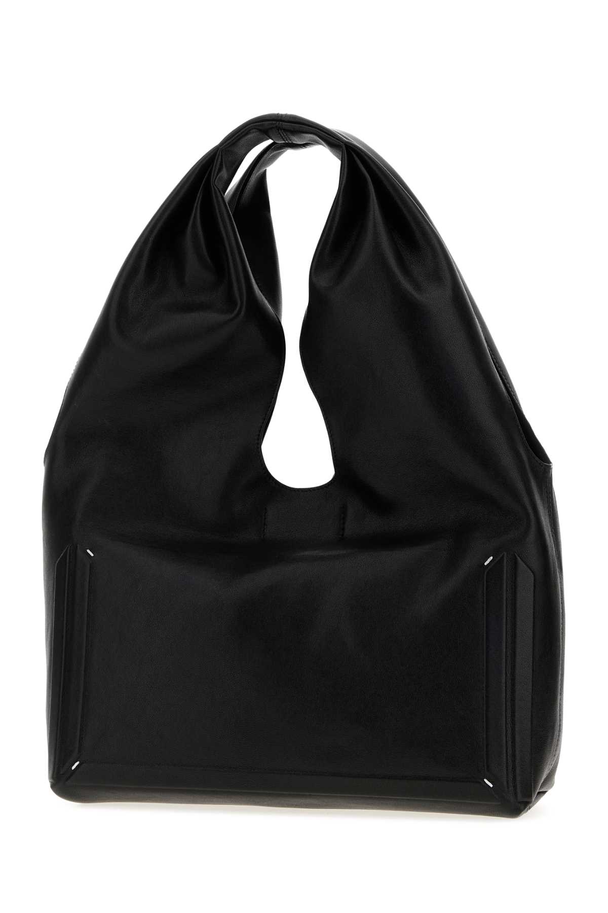 Black leather medium Box shopping bag SB2WD0103P8982T8013 (Maison Margiela / ハンドバッグ・ショルダーバッグ ) | Maison Margiela (メゾン マルジェラ)(1)