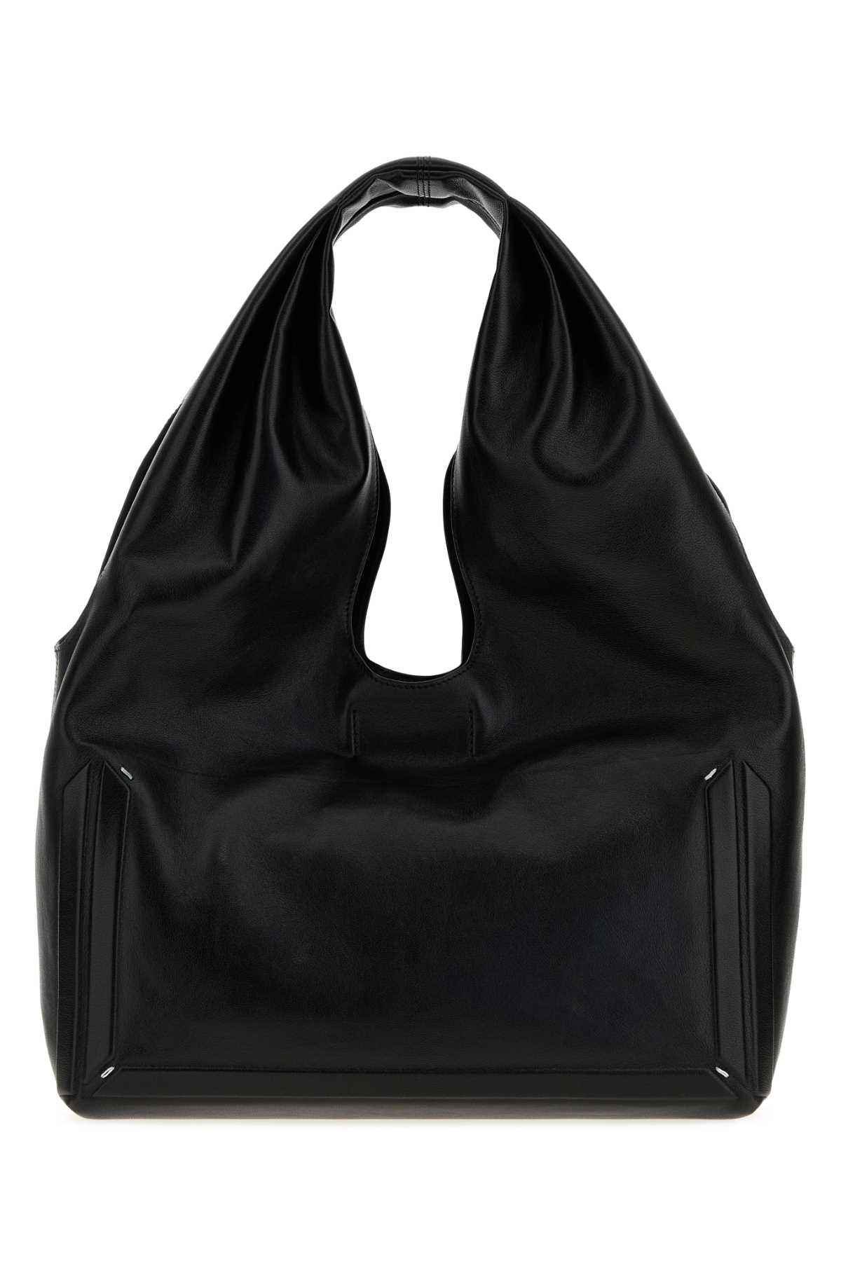 Black leather medium Box shopping bag SB2WD0103P8982T8013 (Maison Margiela / ハンドバッグ・ショルダーバッグ ) | Maison Margiela (メゾン マルジェラ)(2)