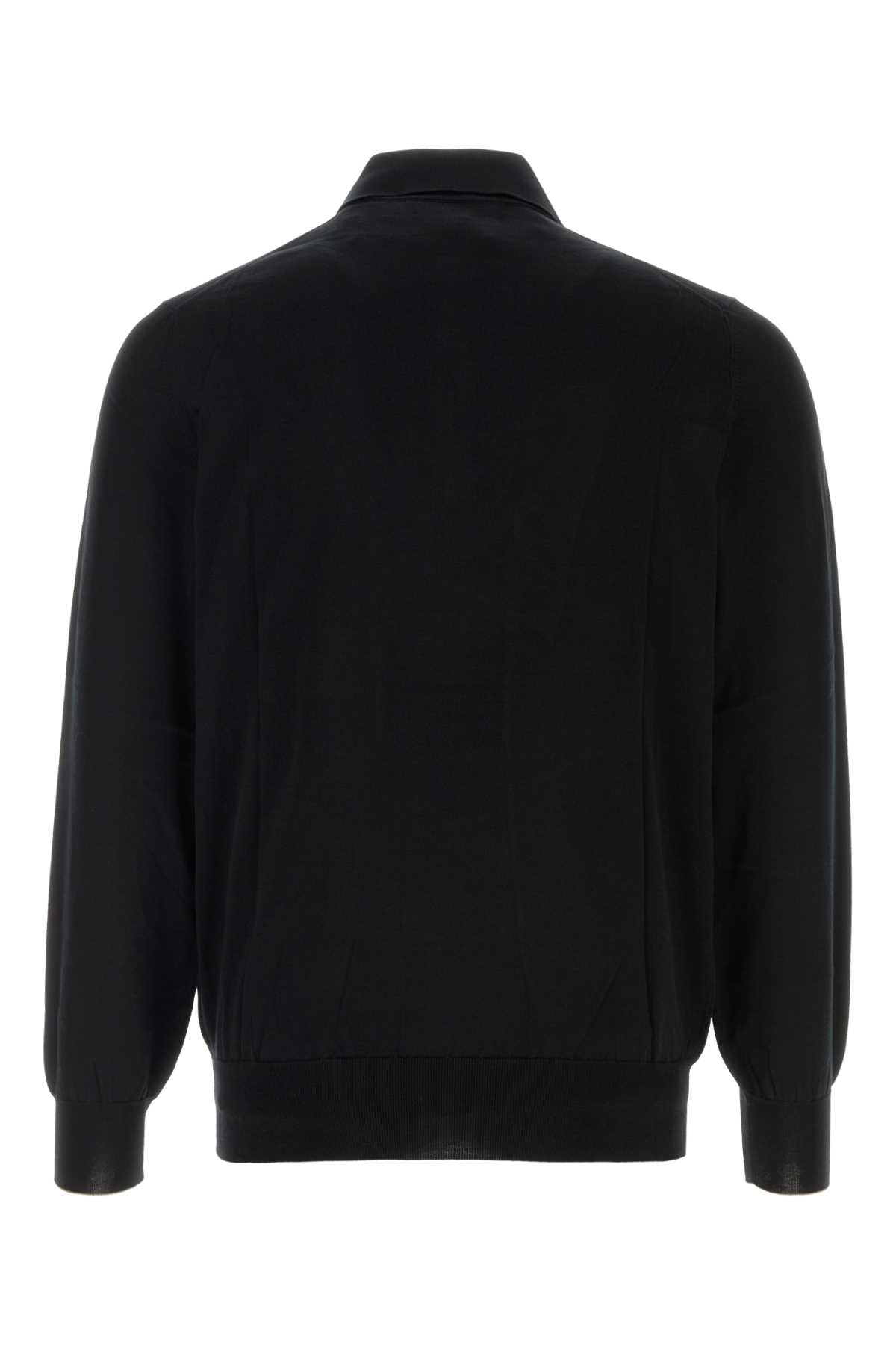 Black cotton polo shirt M29800135CH101 (Brunello Cucinelli / ニット・セーター・カーディガン ) | Brunello Cucinelli (ブルネロ・クチネリ)(1)