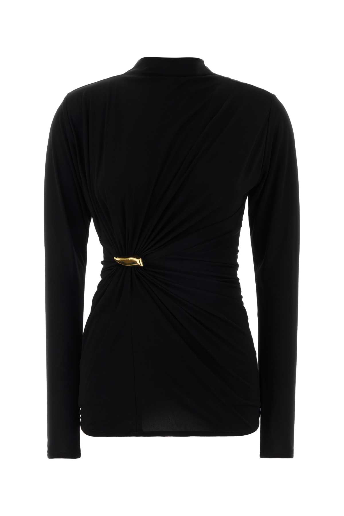 Black crepe top 869452V4YX01000 (Bottega Veneta / Tシャツ・カットソー ) | Bottega Veneta (ボッテガ・ヴェネタ)