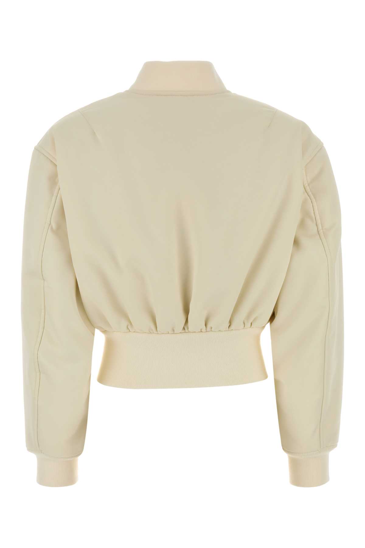 Ivory polyester bomber jacket 872303TTO299002 (Balenciaga / カジュアルジャケット ) | Balenciaga (バレンシアガ)(1)