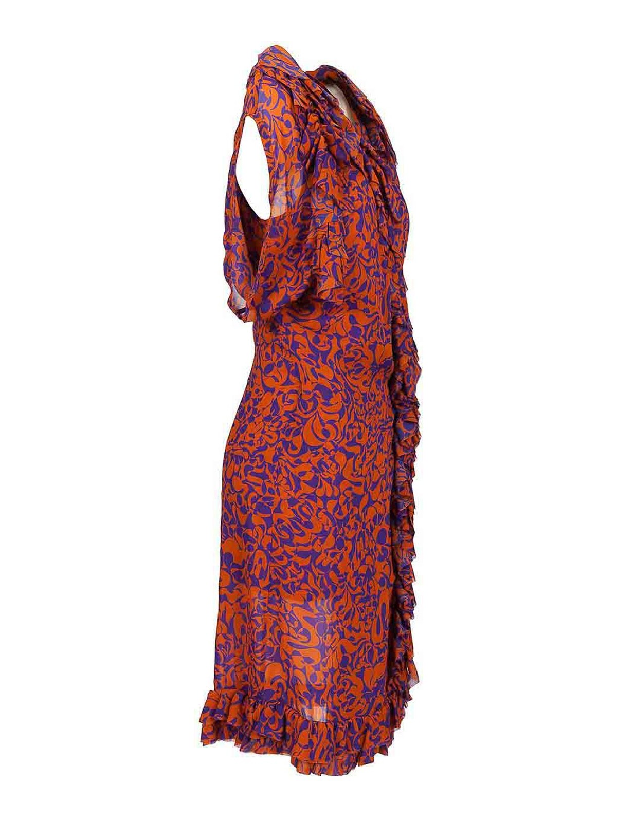 Printed Dress With Ruffles 261131E15 (Dries Van Noten / ワンピース・ドレス・オールインワン ) | Dries Van Noten (ドリスヴァンノッテン)(2)