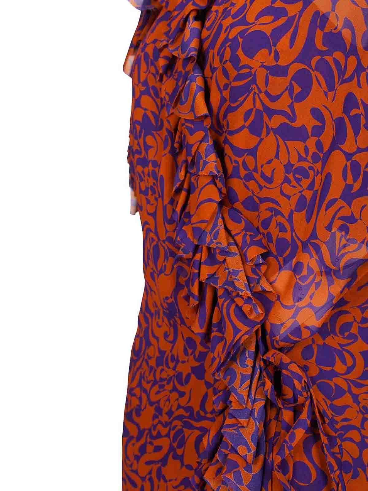 Printed Dress With Ruffles 261131E15 (Dries Van Noten / ワンピース・ドレス・オールインワン ) | Dries Van Noten (ドリスヴァンノッテン)(3)