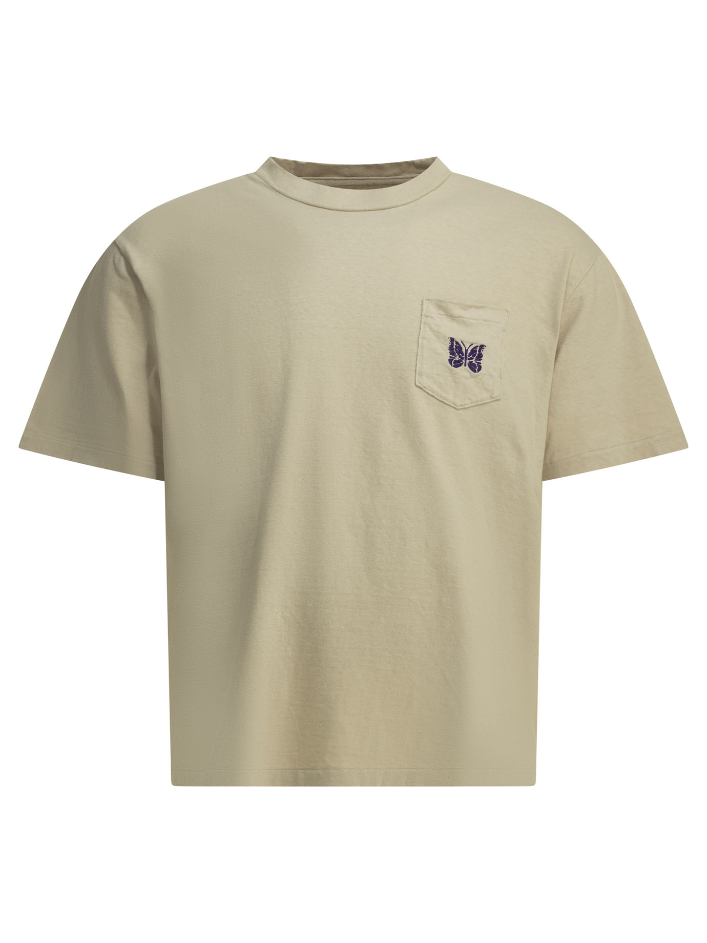"Pocket Tee" Crew-neck T-shirt SX444ABeige (Needles / Tシャツ・カットソー ) | Needles (ニードルズ)