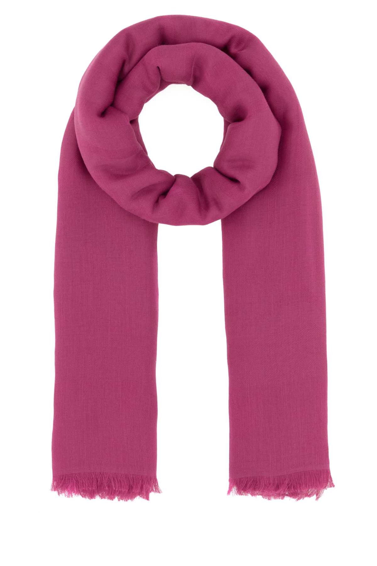 Fuchsia cotton blend Aeremi scarf 2614541012600002 (Max Mara / スカーフ・マフラー ) | Max Mara (マックスマーラ)