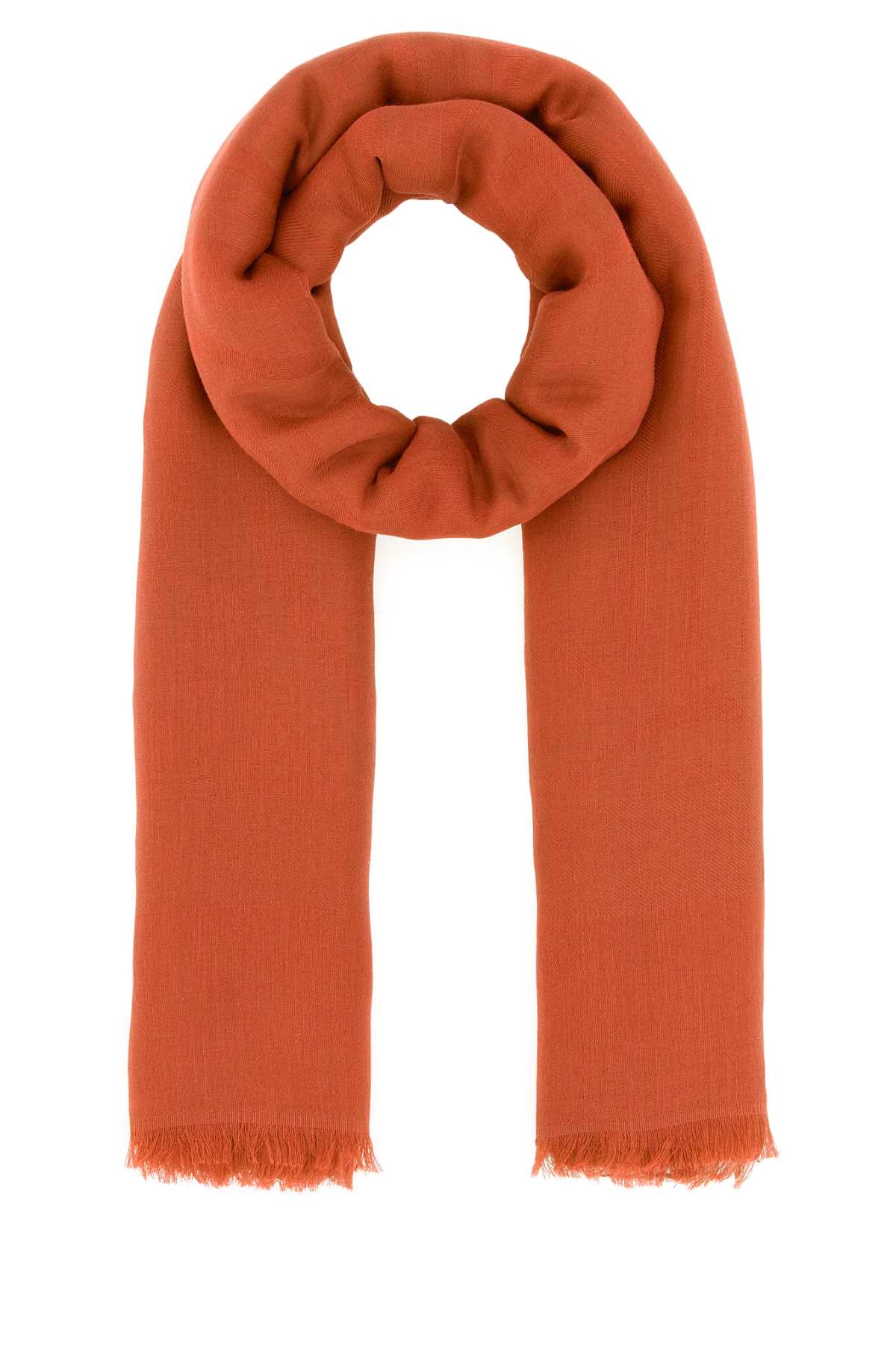 Orange cotton blend Aeremi scarf 2614541012600001 (Max Mara / スカーフ・マフラー ) | Max Mara (マックスマーラ)