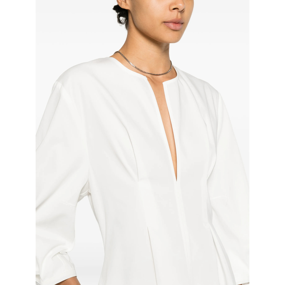Dress Toteme 262WRD0336FB0490047WHITE (TOTEME / ワンピース・ドレス・オールインワン ) | TOTEME (トーテム)(4)