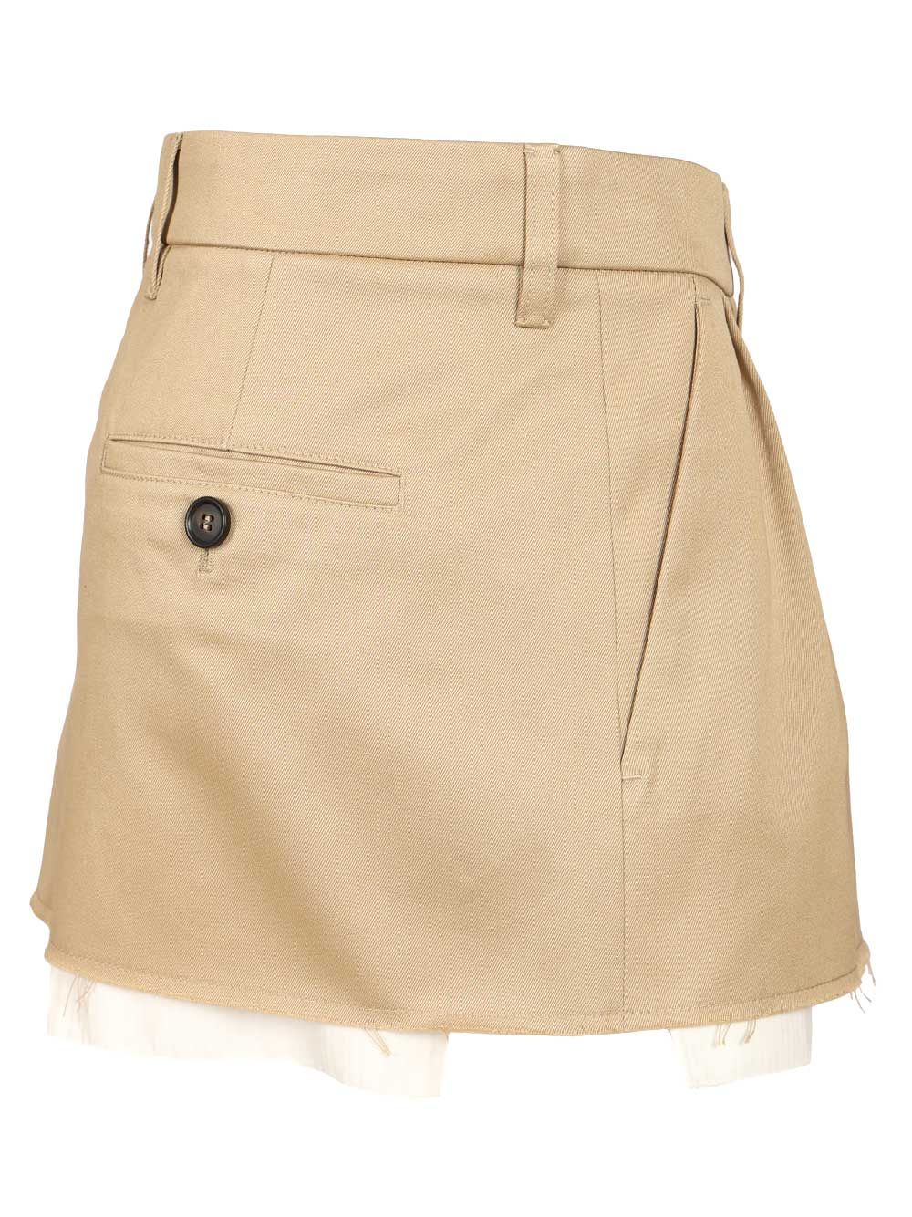 Cotton chino mini skirt MG2690 (MIU MIU / スカート ) | MIU MIU (ミュウミュウ)(2)