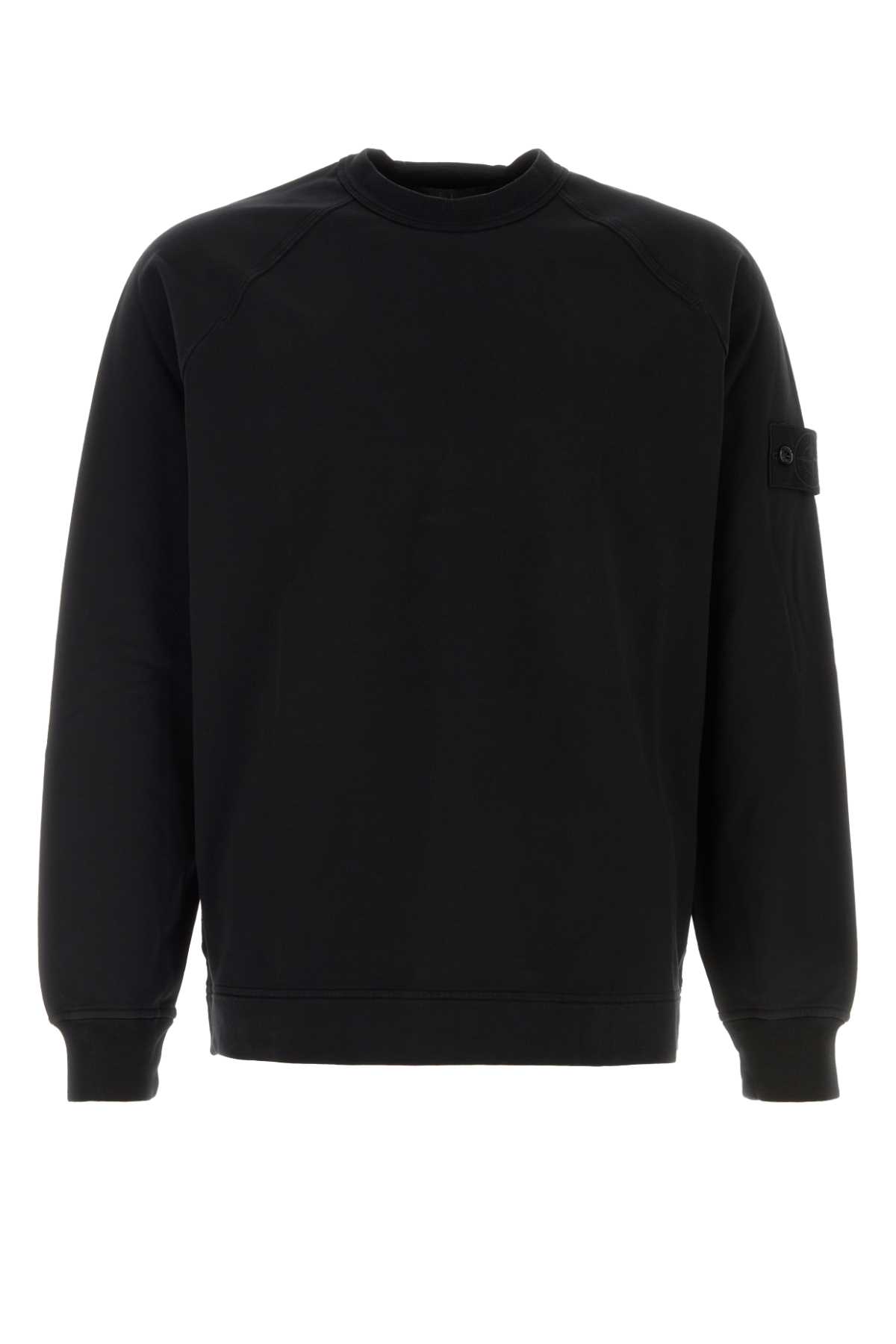 Black stretch cotton t-shirt L1S156100064S00F3V0029 (STONE ISLAND / ニット・セーター・カーディガン ) | STONE ISLAND (ストーンアイランド)