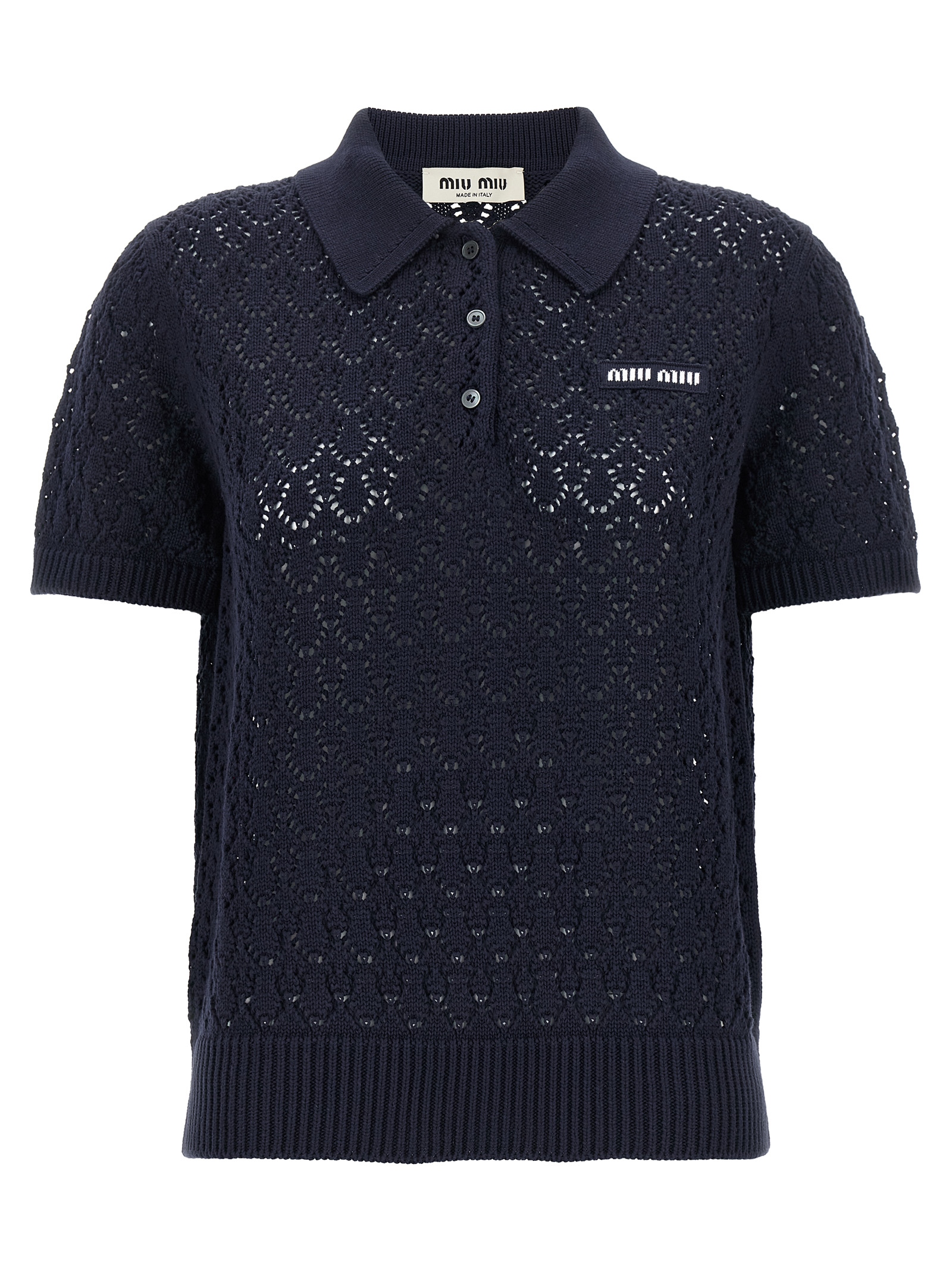Crochet polo shirt MML06VSOOO191AF0008 (MIU MIU / ポロシャツ ) | MIU MIU (ミュウミュウ)