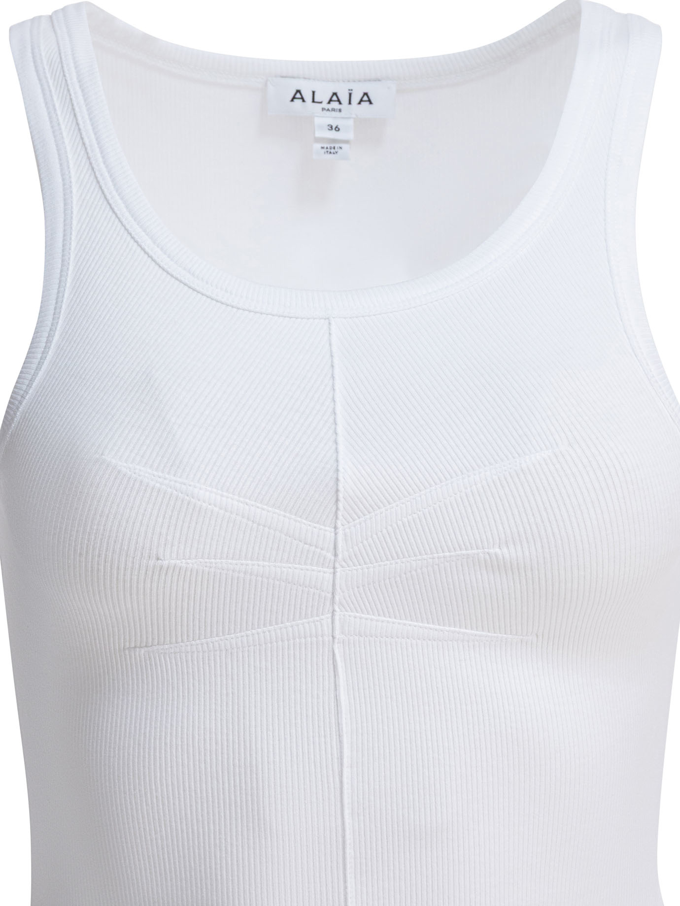 Cotton tank top AA9H1389J085C000 (ALAIA / タンクトップ・キャミソール ) | ALAIA (アライア)(2)