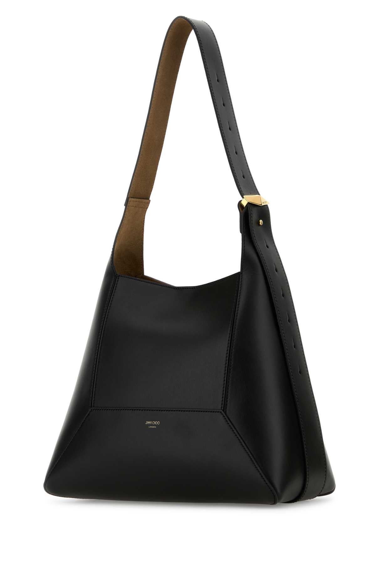 Black leather Diamond shoulder bag DIAMONDHOBOMHUTBLACKGOLD (JIMMY CHOO / ハンドバッグ・ショルダーバッグ ) | JIMMY CHOO (ジミー チュウ)(1)