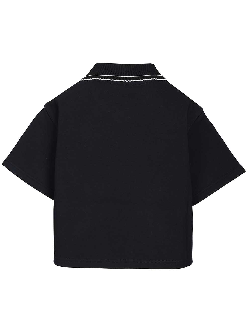 Crop polo shirt MJNA41 (MIU MIU / スウェット・フーディー ) | MIU MIU (ミュウミュウ)(1)