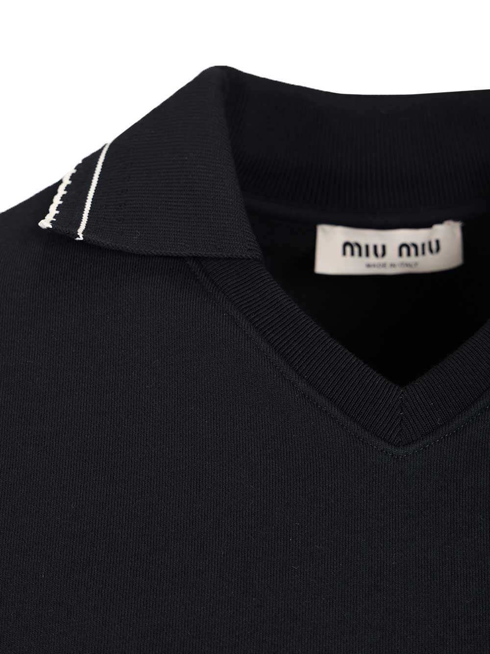 Crop polo shirt MJNA41 (MIU MIU / スウェット・フーディー ) | MIU MIU (ミュウミュウ)(3)