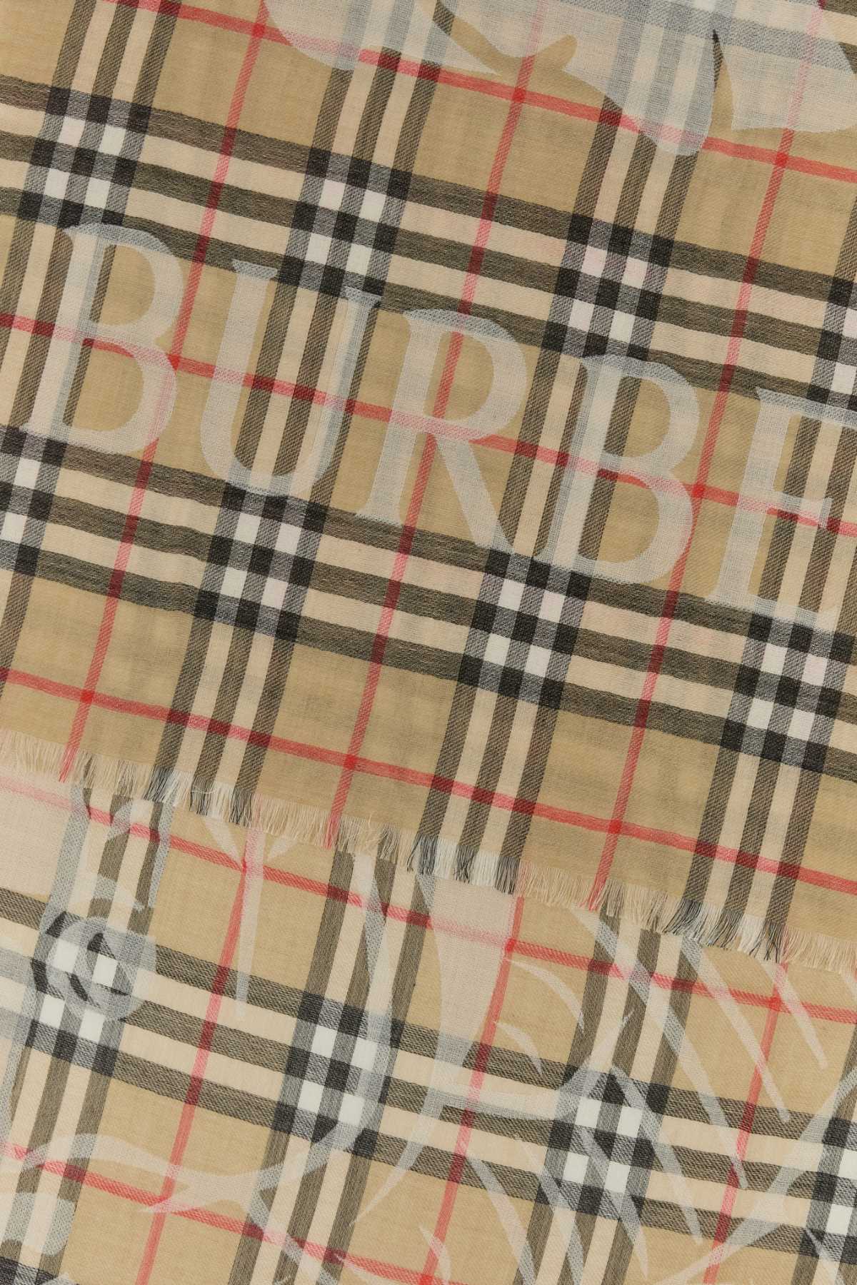 Embroidered wool blend scarf 8117905A2021 (Burberry / スカーフ・マフラー ) | Burberry (バーバリー)(1)
